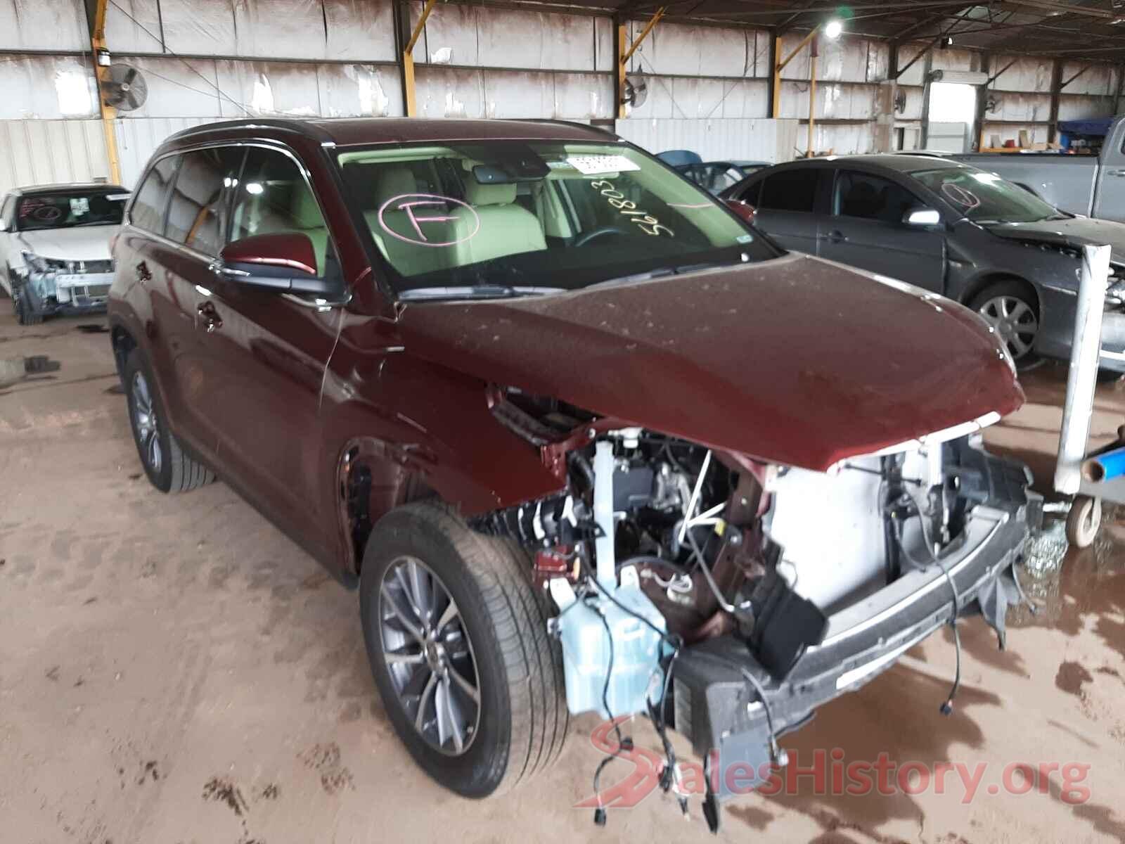 5TDKZRFH3KS366227 2019 TOYOTA HIGHLANDER