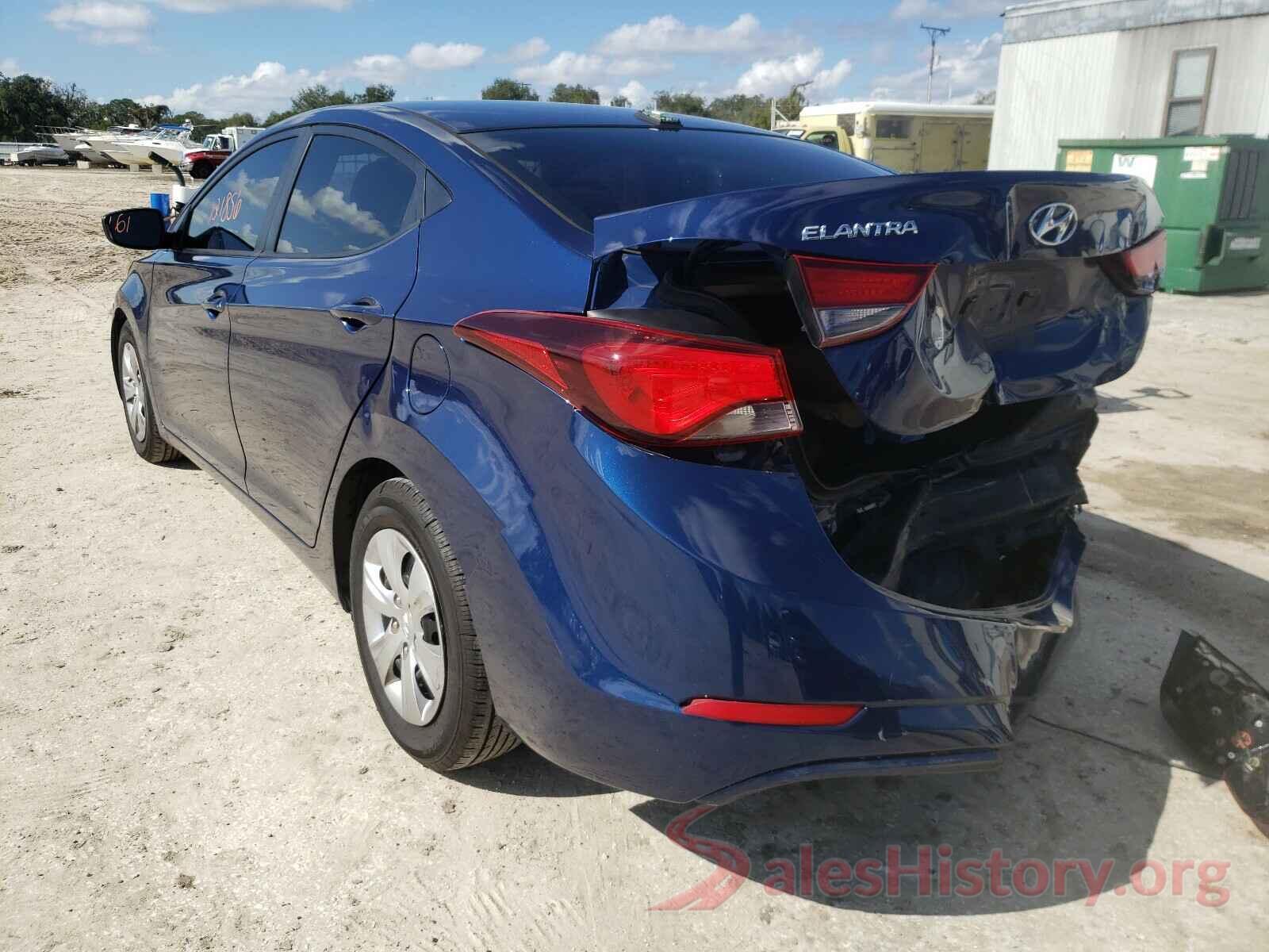 5NPDH4AE0GH671287 2016 HYUNDAI ELANTRA