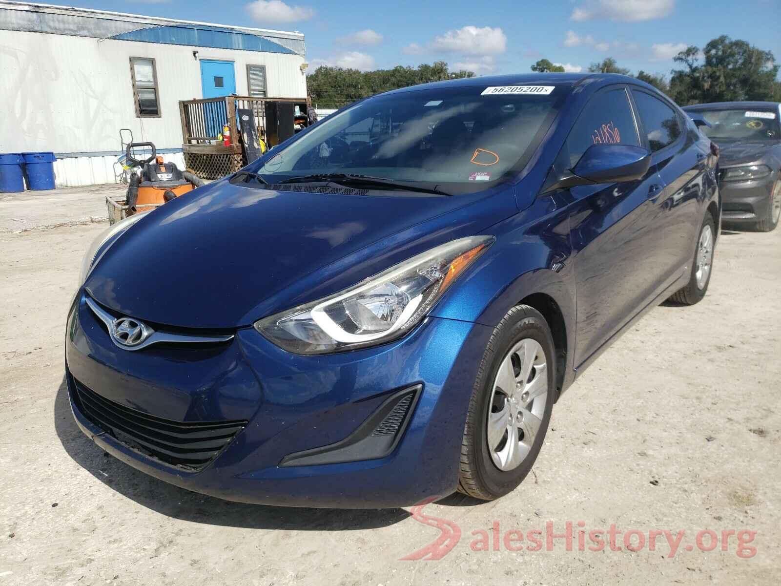 5NPDH4AE0GH671287 2016 HYUNDAI ELANTRA