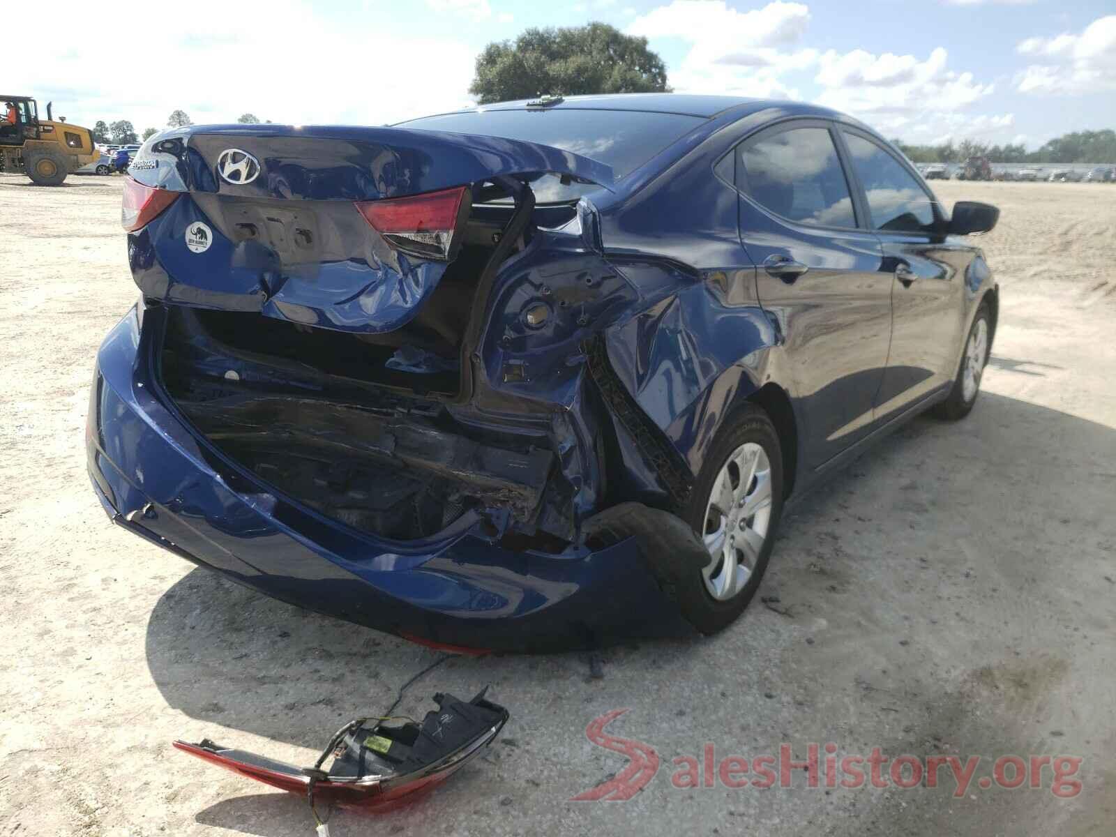 5NPDH4AE0GH671287 2016 HYUNDAI ELANTRA