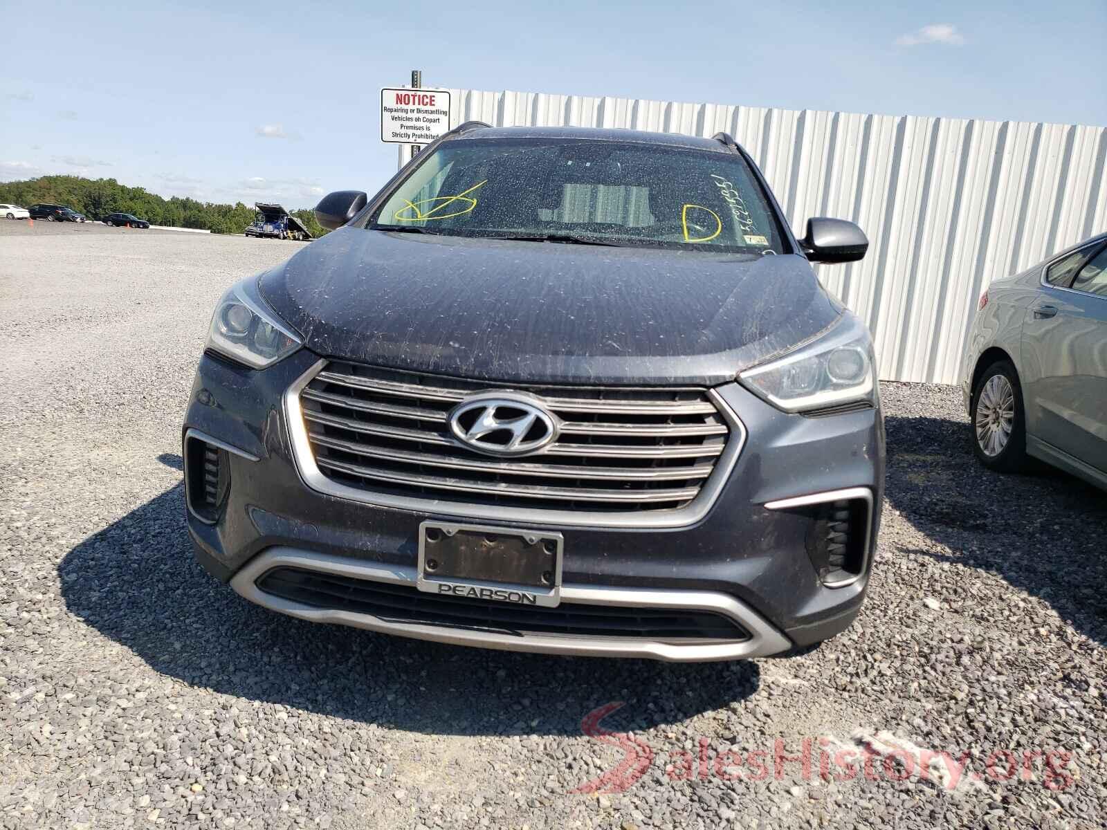 KM8SM4HF8HU215137 2017 HYUNDAI SANTA FE