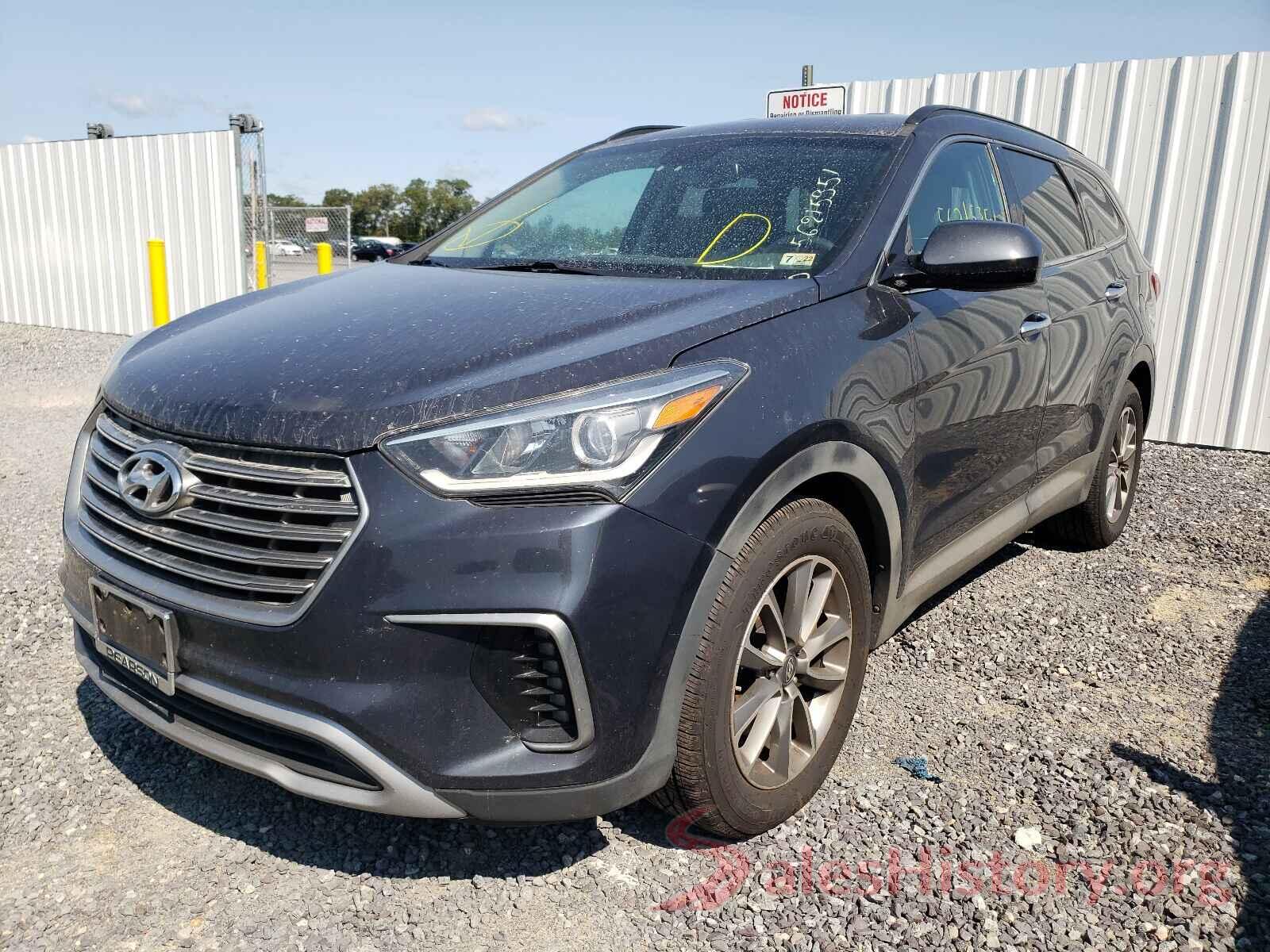 KM8SM4HF8HU215137 2017 HYUNDAI SANTA FE