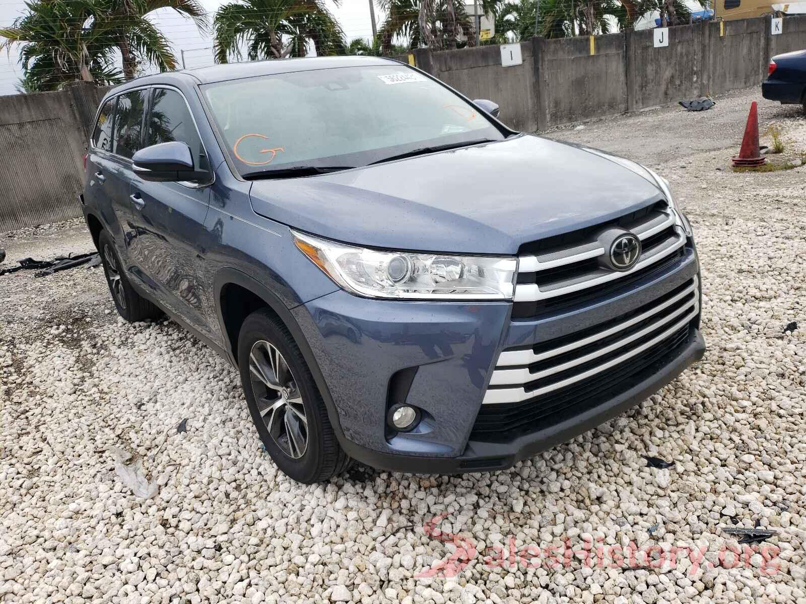 5TDZZRFH7KS301119 2019 TOYOTA HIGHLANDER