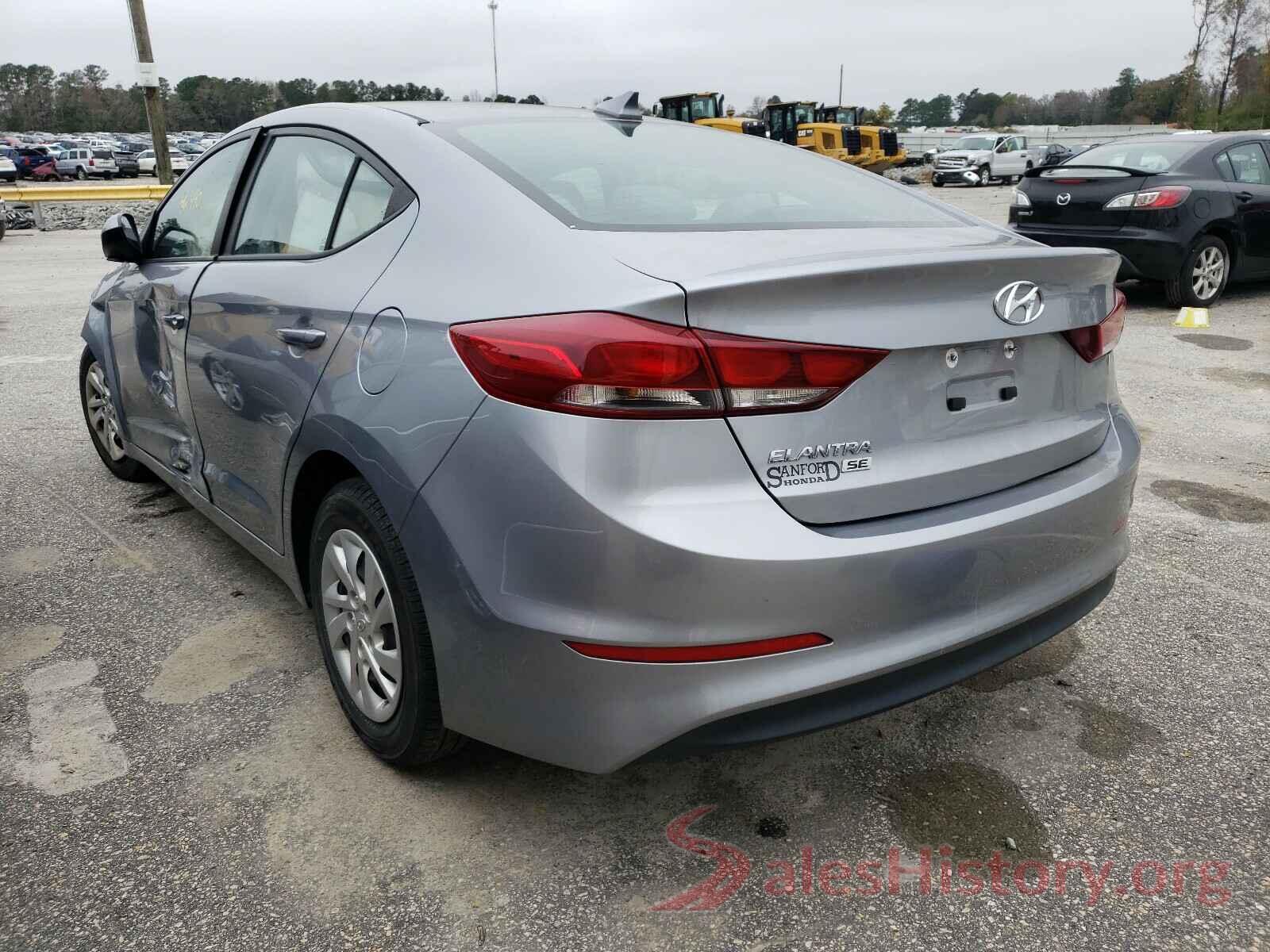 5NPD74LF2HH207850 2017 HYUNDAI ELANTRA