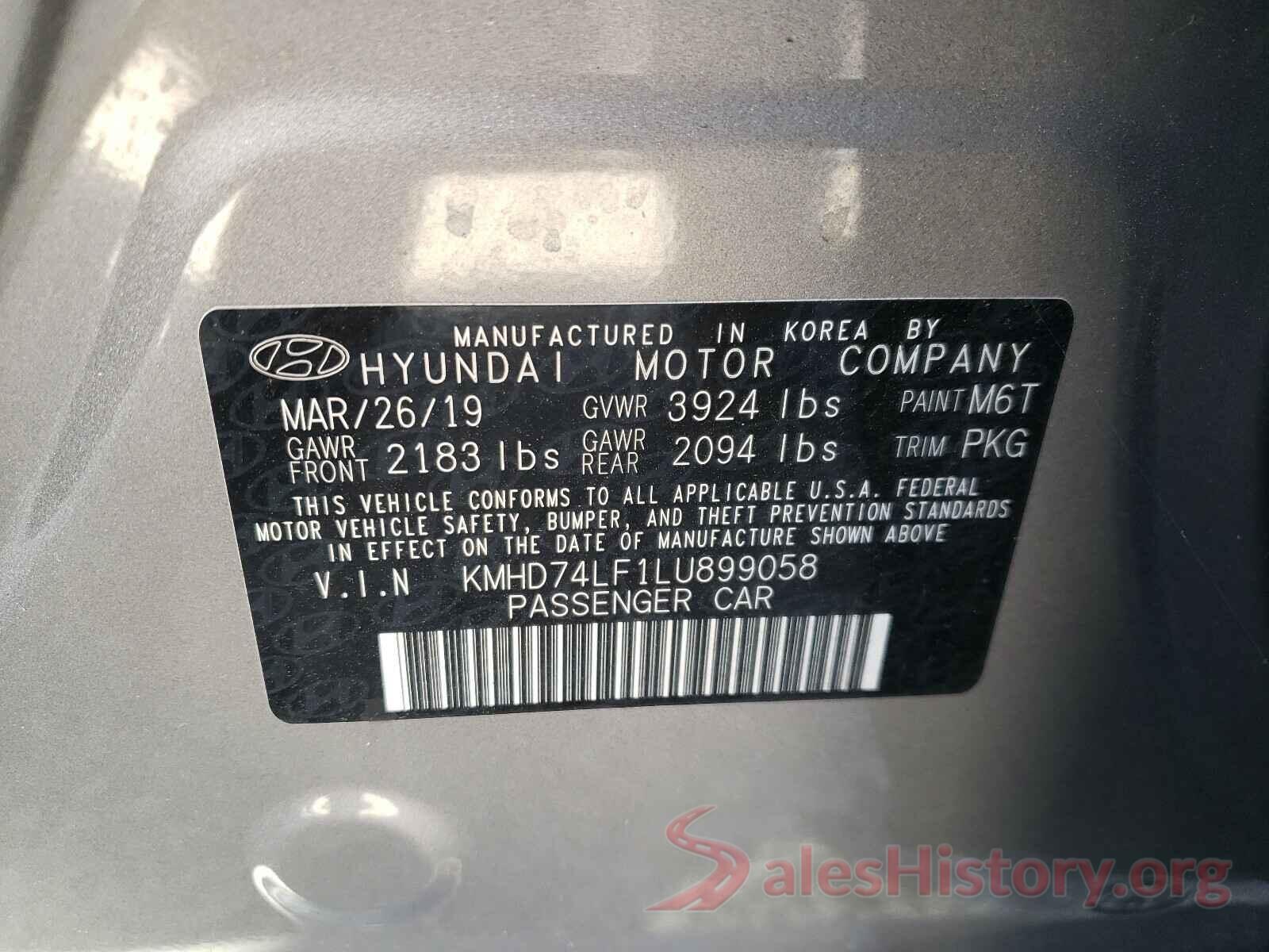 KMHD74LF1LU899058 2020 HYUNDAI ELANTRA