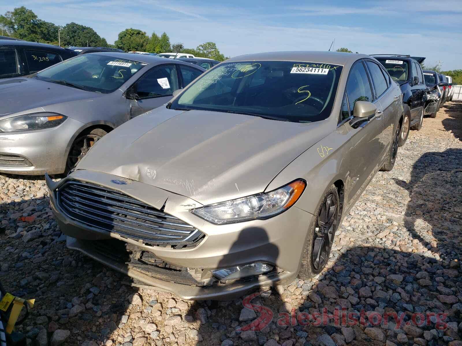 3FA6P0LU7JR155477 2018 FORD FUSION