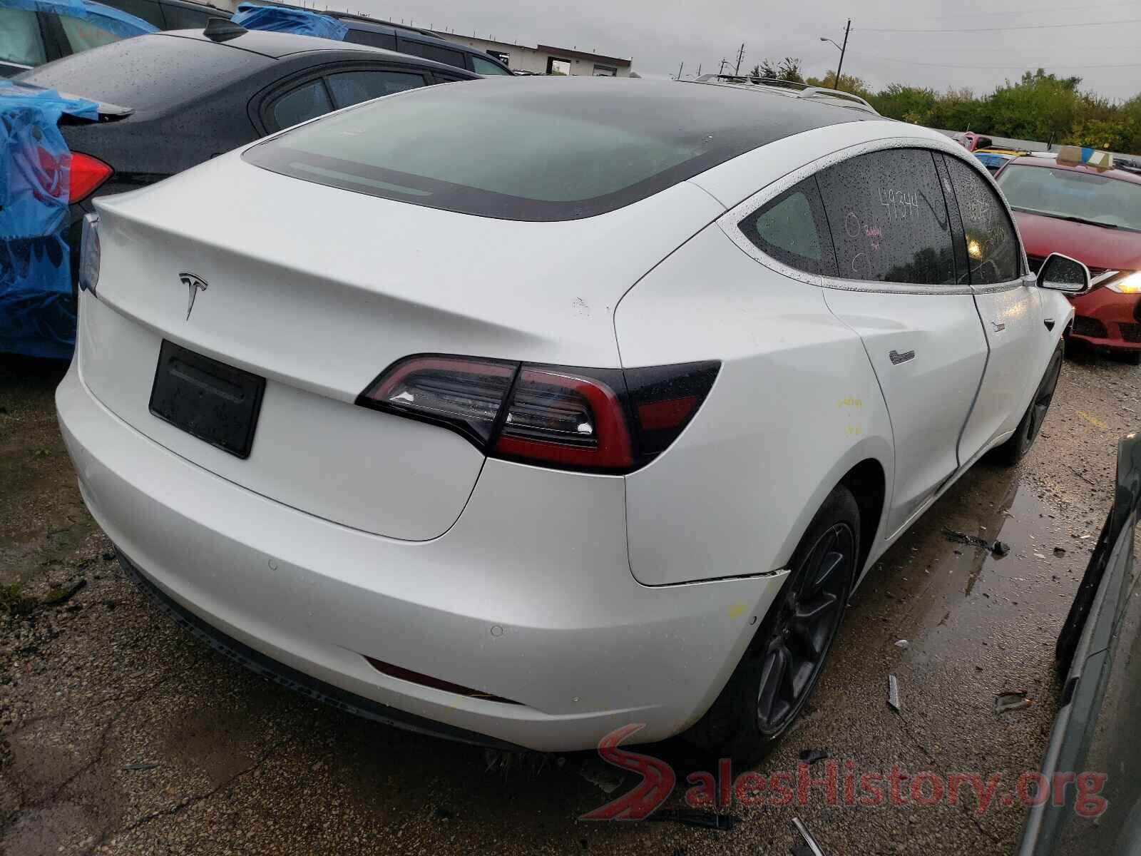 5YJ3E1EA2KF190622 2019 TESLA MODEL 3