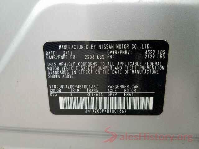 JN1AZ0CP4BT001367 2011 NISSAN LEAF