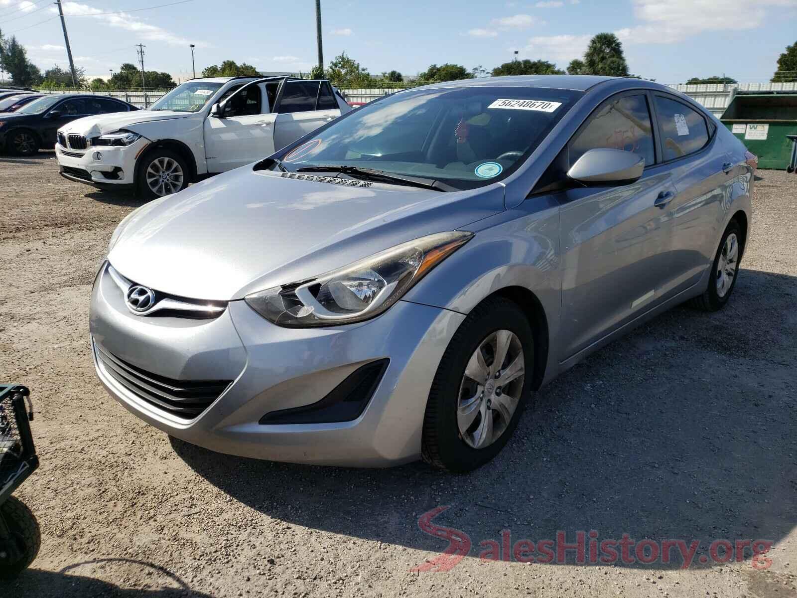 5NPDH4AE0GH663450 2016 HYUNDAI ELANTRA