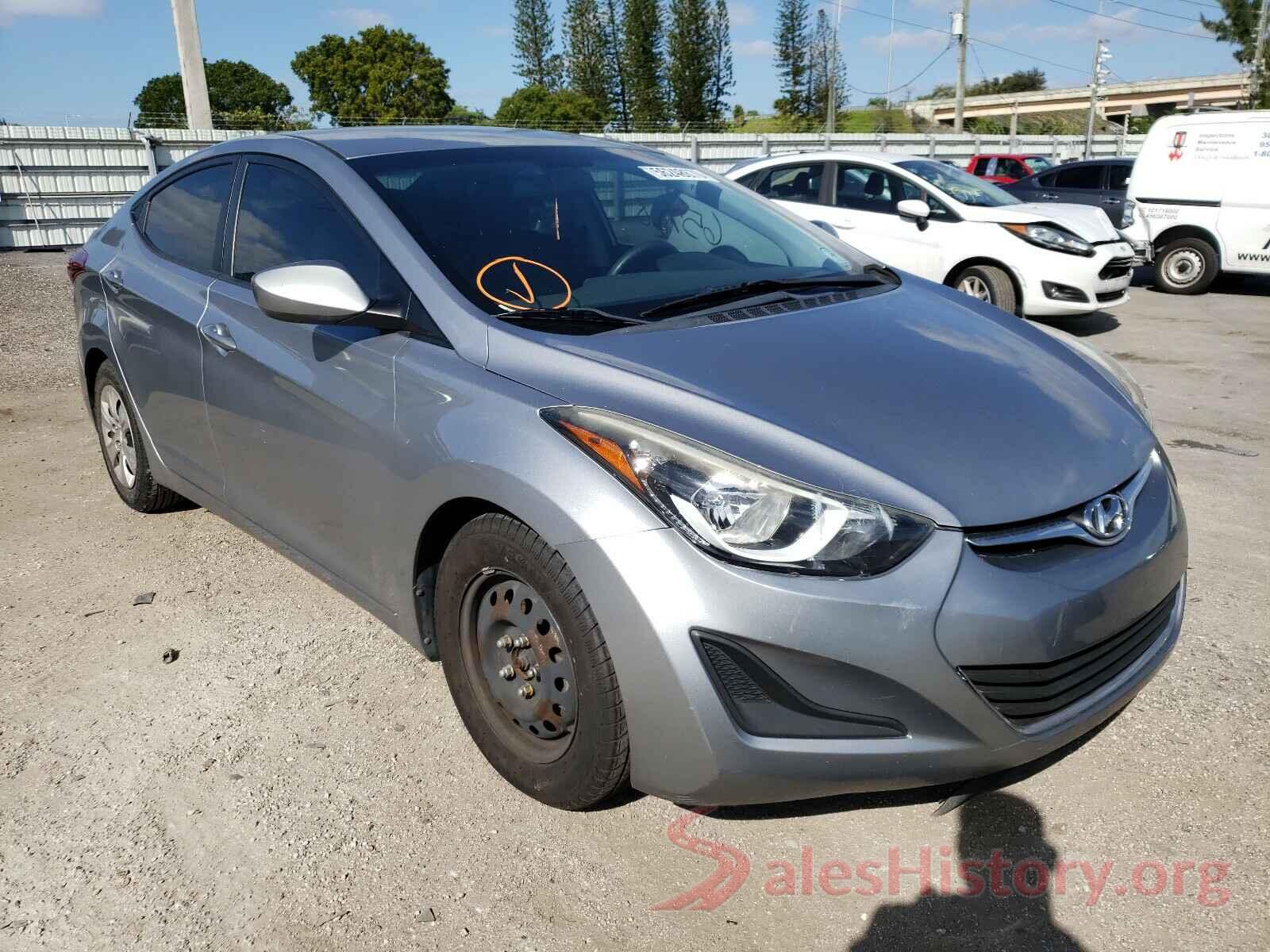 5NPDH4AE0GH663450 2016 HYUNDAI ELANTRA