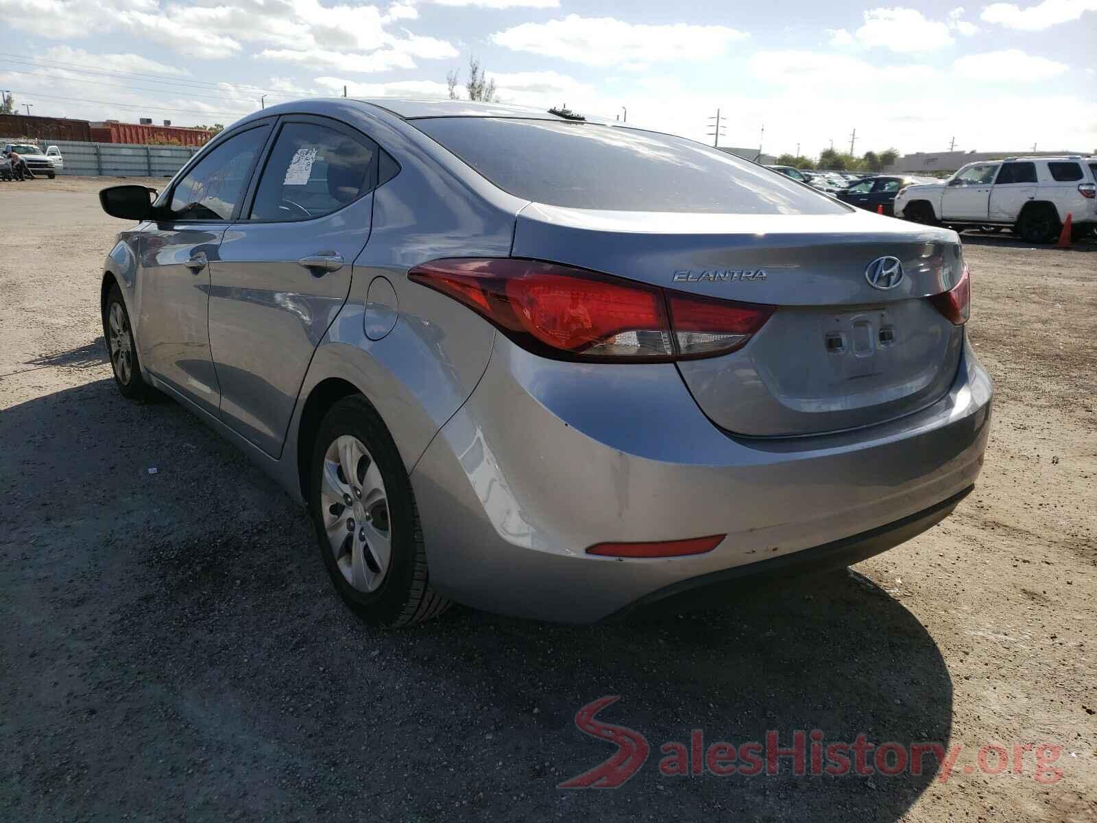 5NPDH4AE0GH663450 2016 HYUNDAI ELANTRA