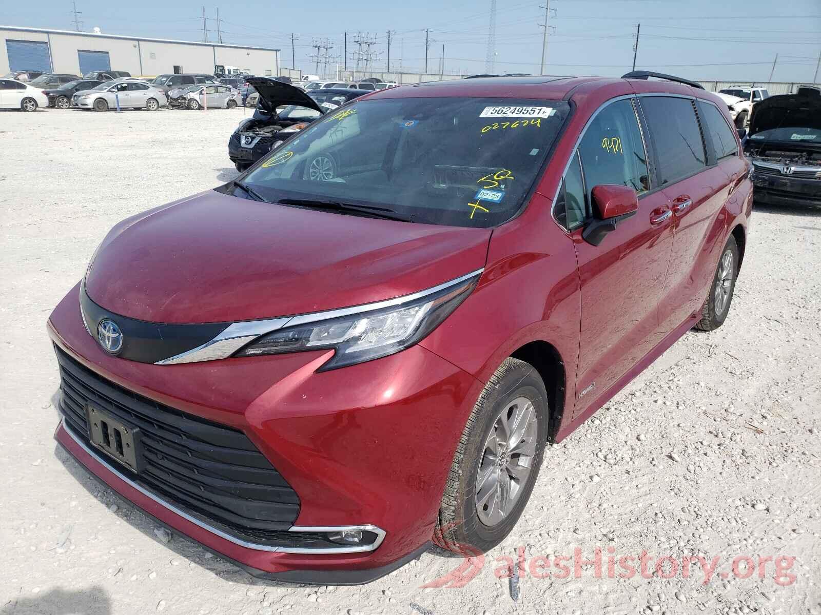 5TDYRKEC3MS027624 2021 TOYOTA SIENNA