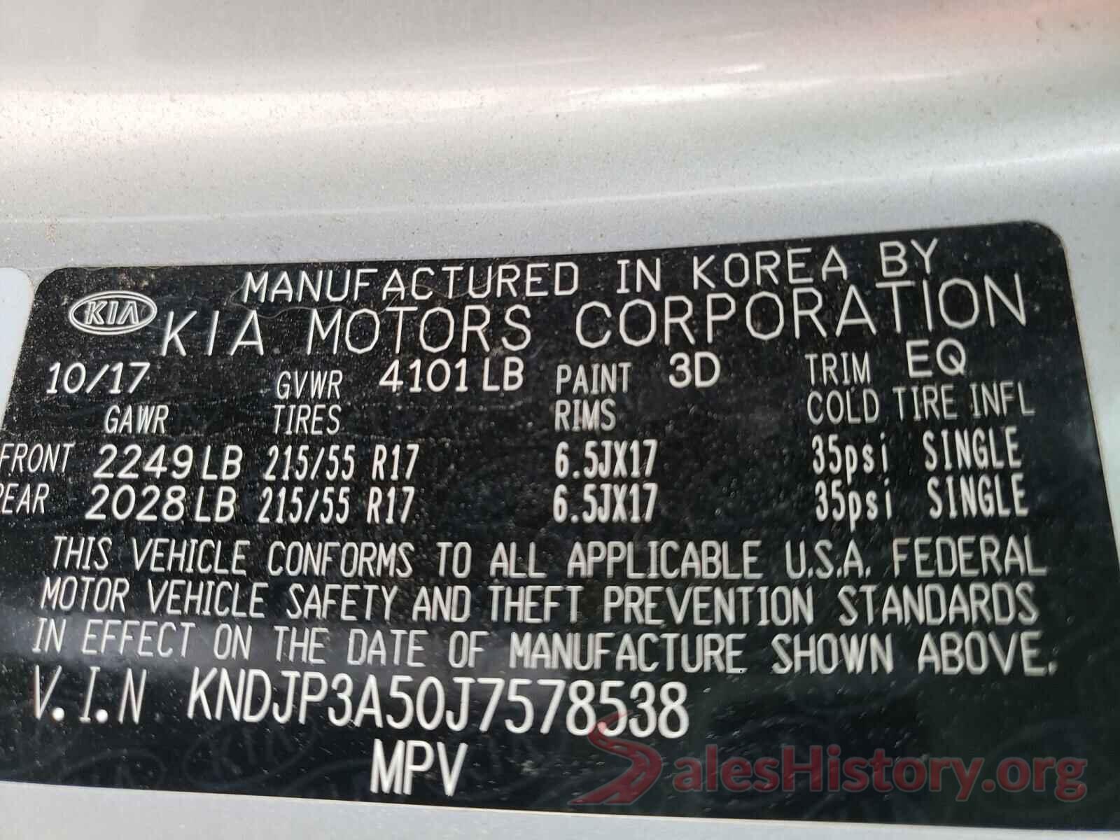 KNDJP3A50J7578538 2018 KIA SOUL