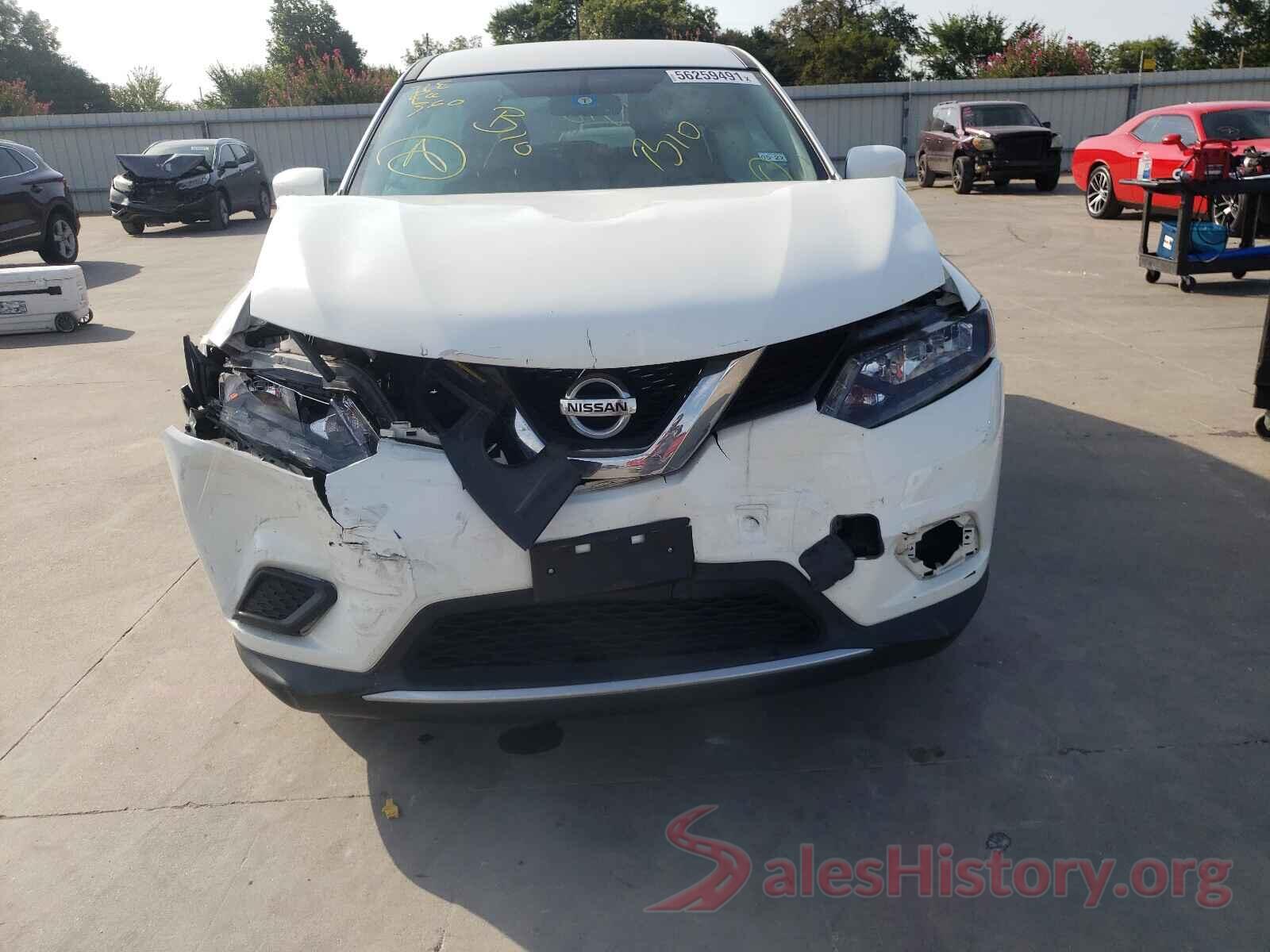 KNMAT2MT1GP593297 2016 NISSAN ROGUE