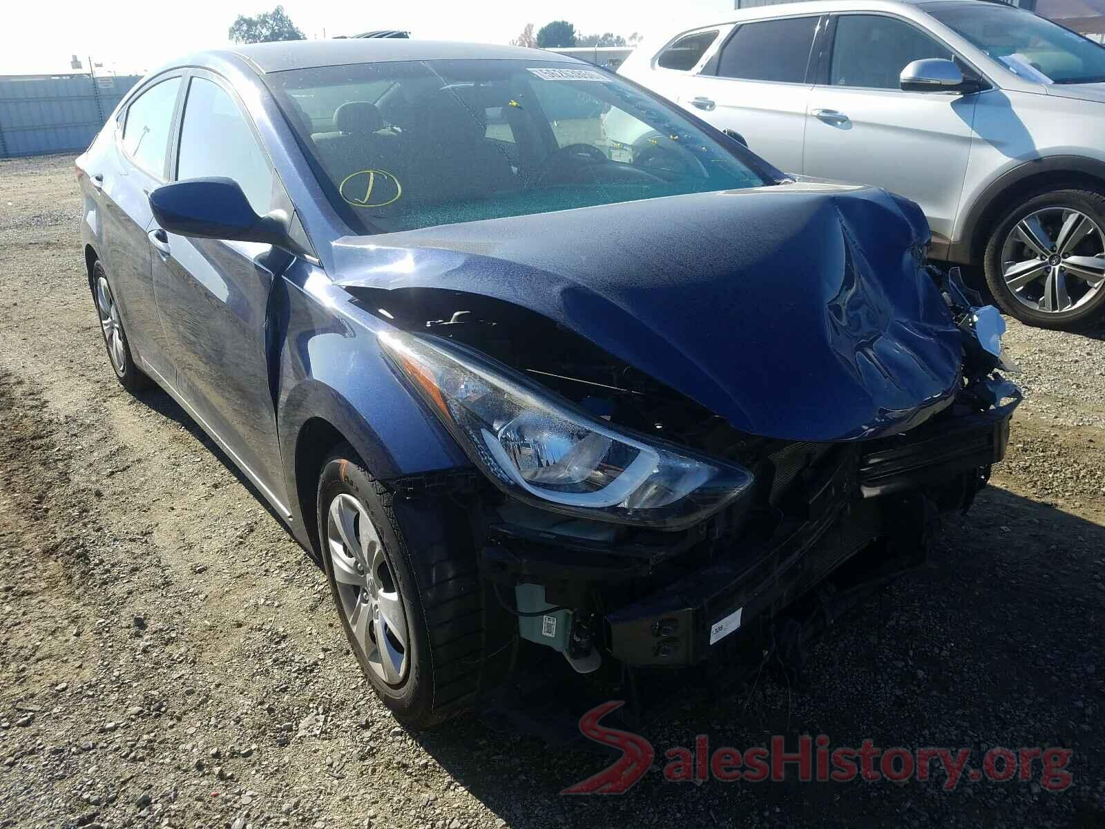 5NPDH4AE8GH780435 2016 HYUNDAI ELANTRA