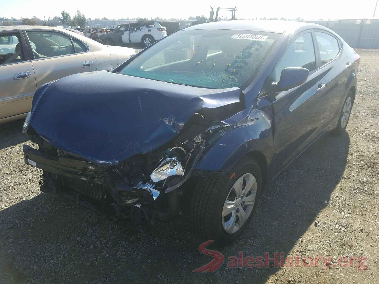 5NPDH4AE8GH780435 2016 HYUNDAI ELANTRA