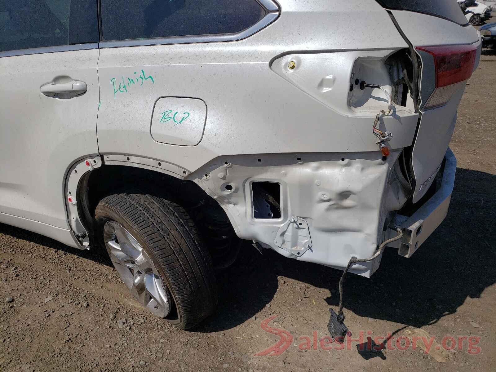 5TDYZRFH5KS306895 2019 TOYOTA HIGHLANDER