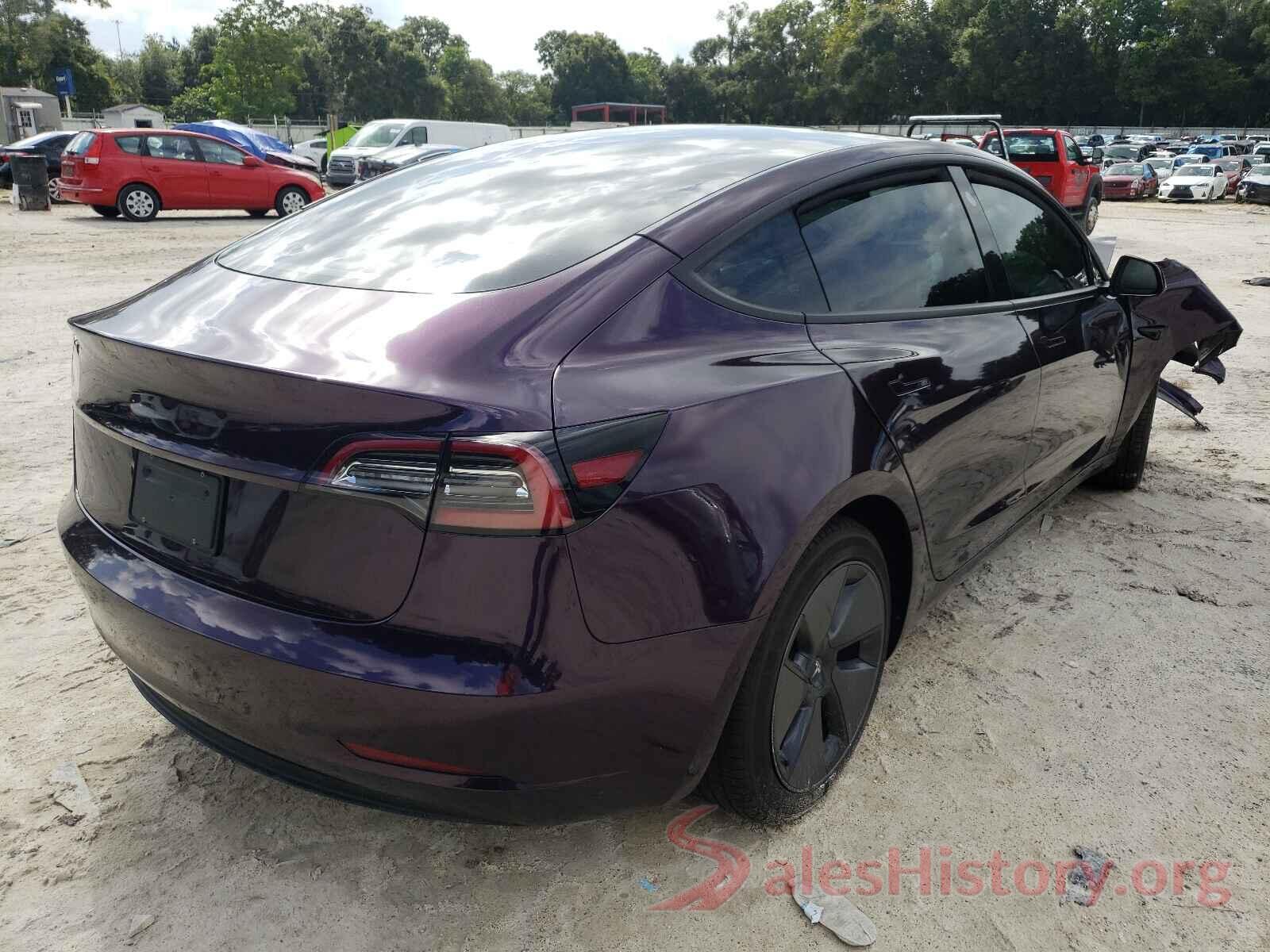 5YJ3E1EB7MF992143 2021 TESLA MODEL 3