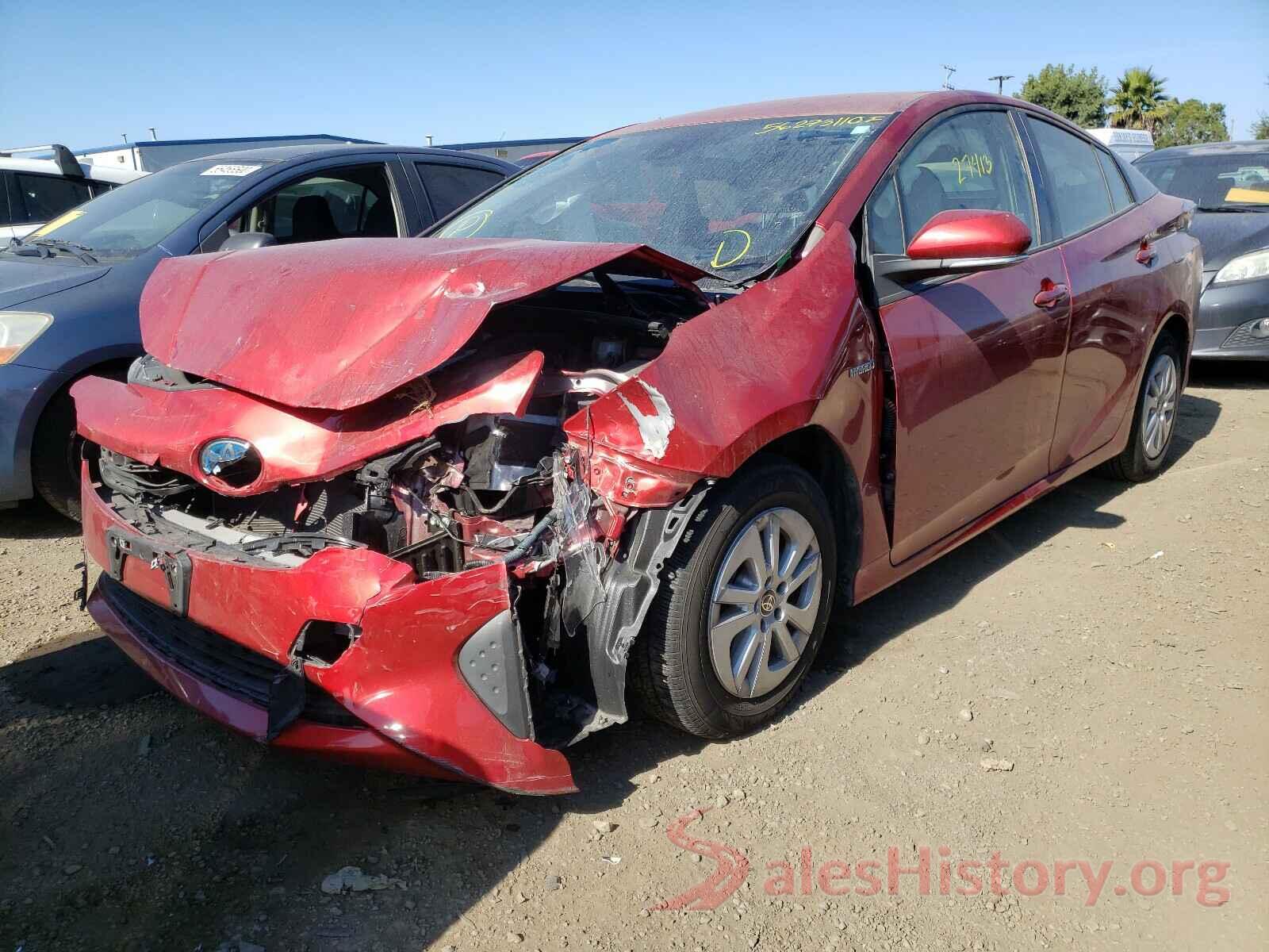 JTDKBRFU3H3533780 2017 TOYOTA PRIUS