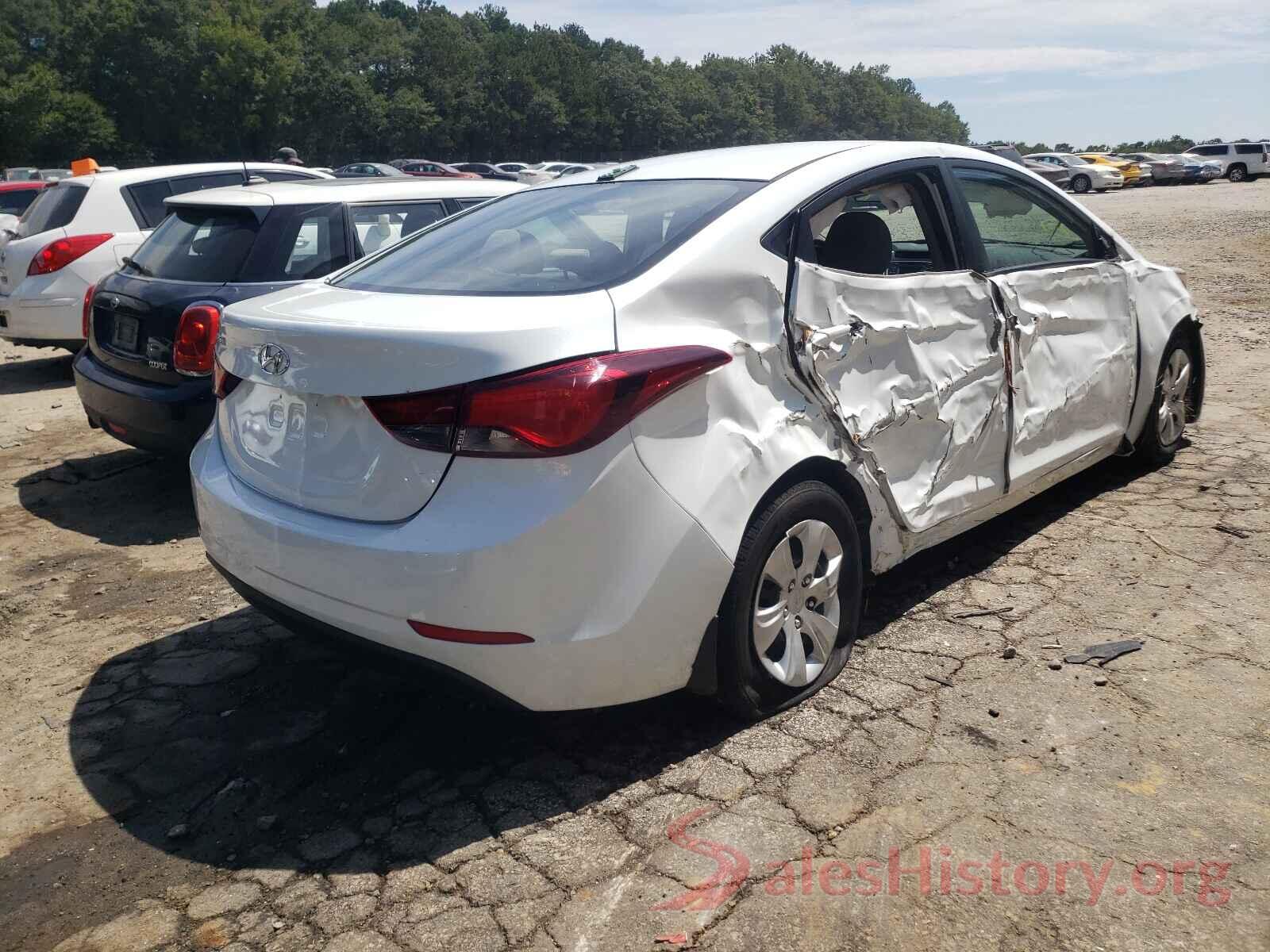 5NPDH4AE7GH773816 2016 HYUNDAI ELANTRA