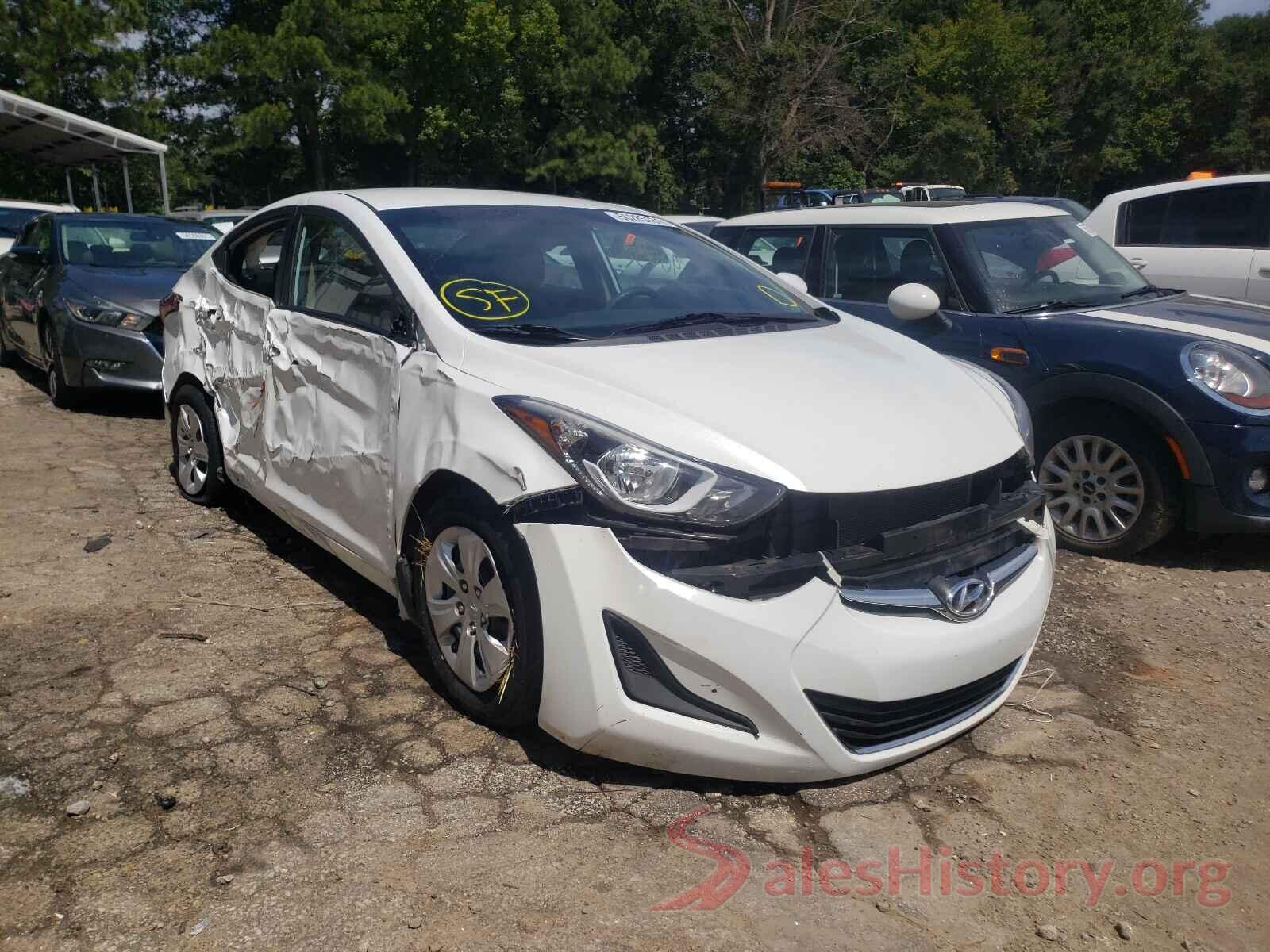 5NPDH4AE7GH773816 2016 HYUNDAI ELANTRA