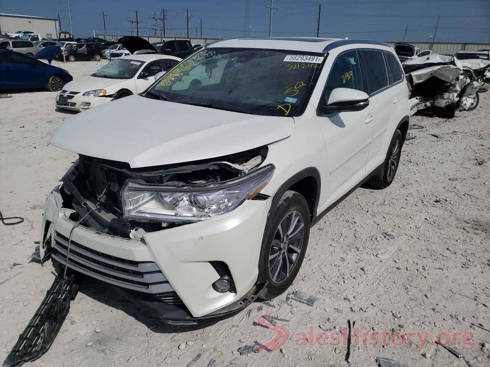 5TDKZRFH5KS321242 2019 TOYOTA HIGHLANDER