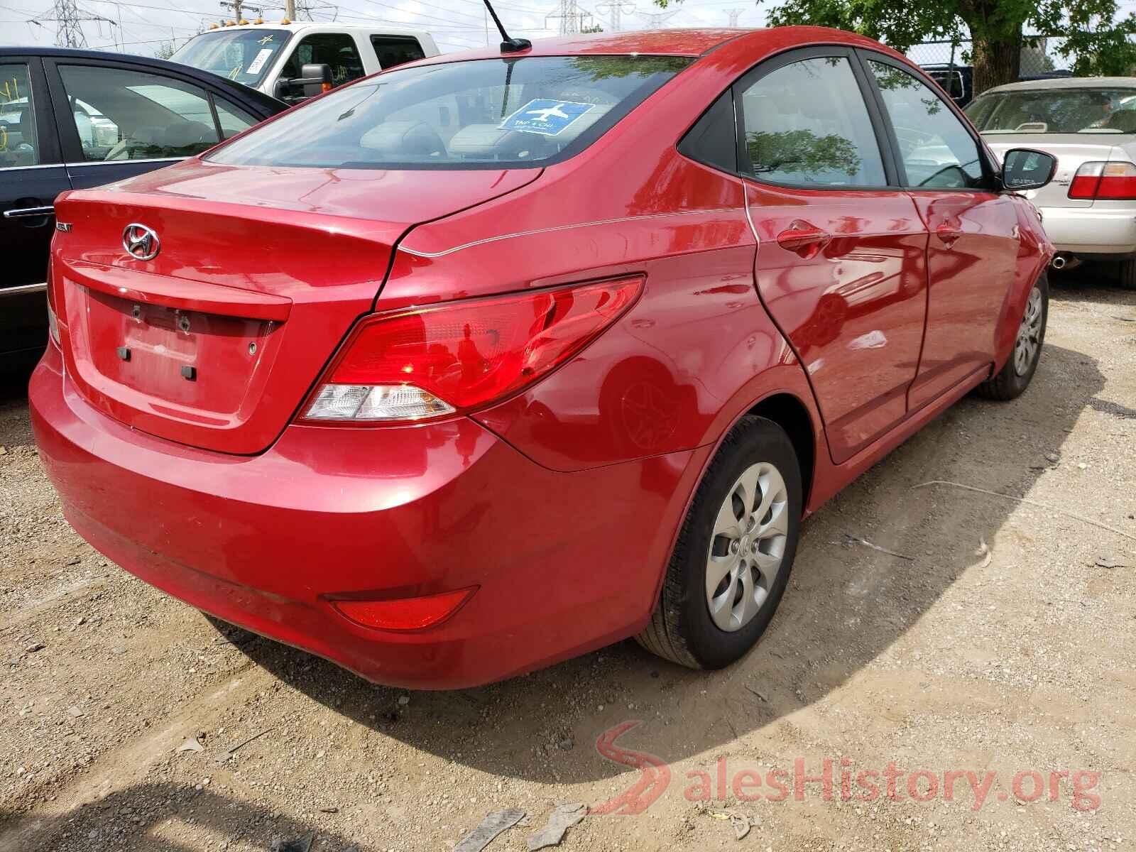 KMHCT4AE8GU135943 2016 HYUNDAI ACCENT