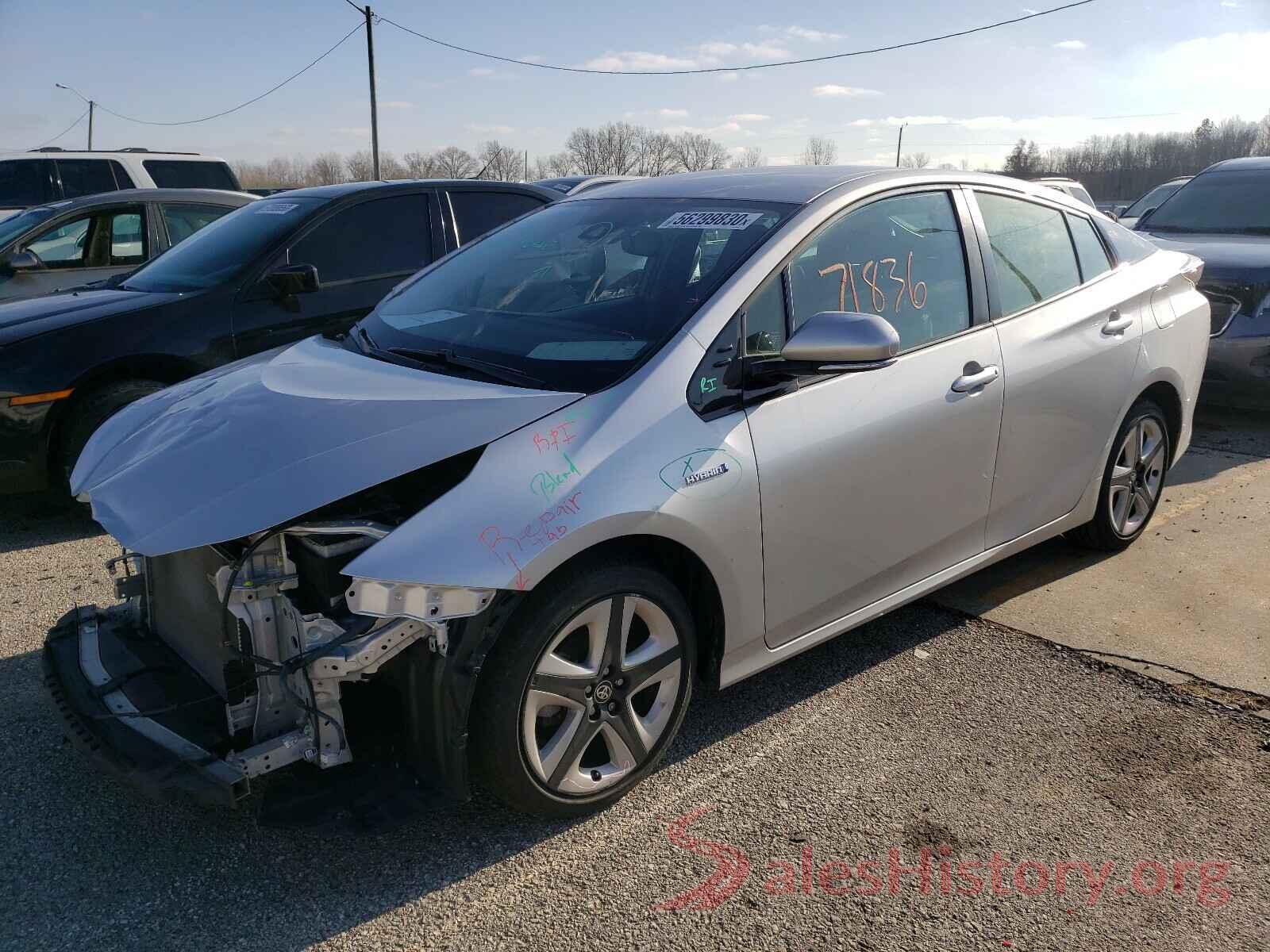 JTDKARFU6G3004860 2016 TOYOTA PRIUS