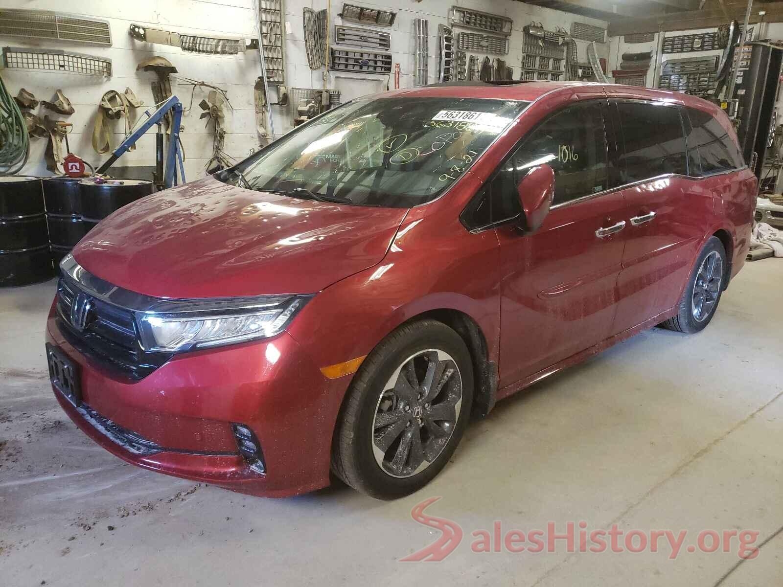 5FNRL6H95NB003537 2022 HONDA ODYSSEY