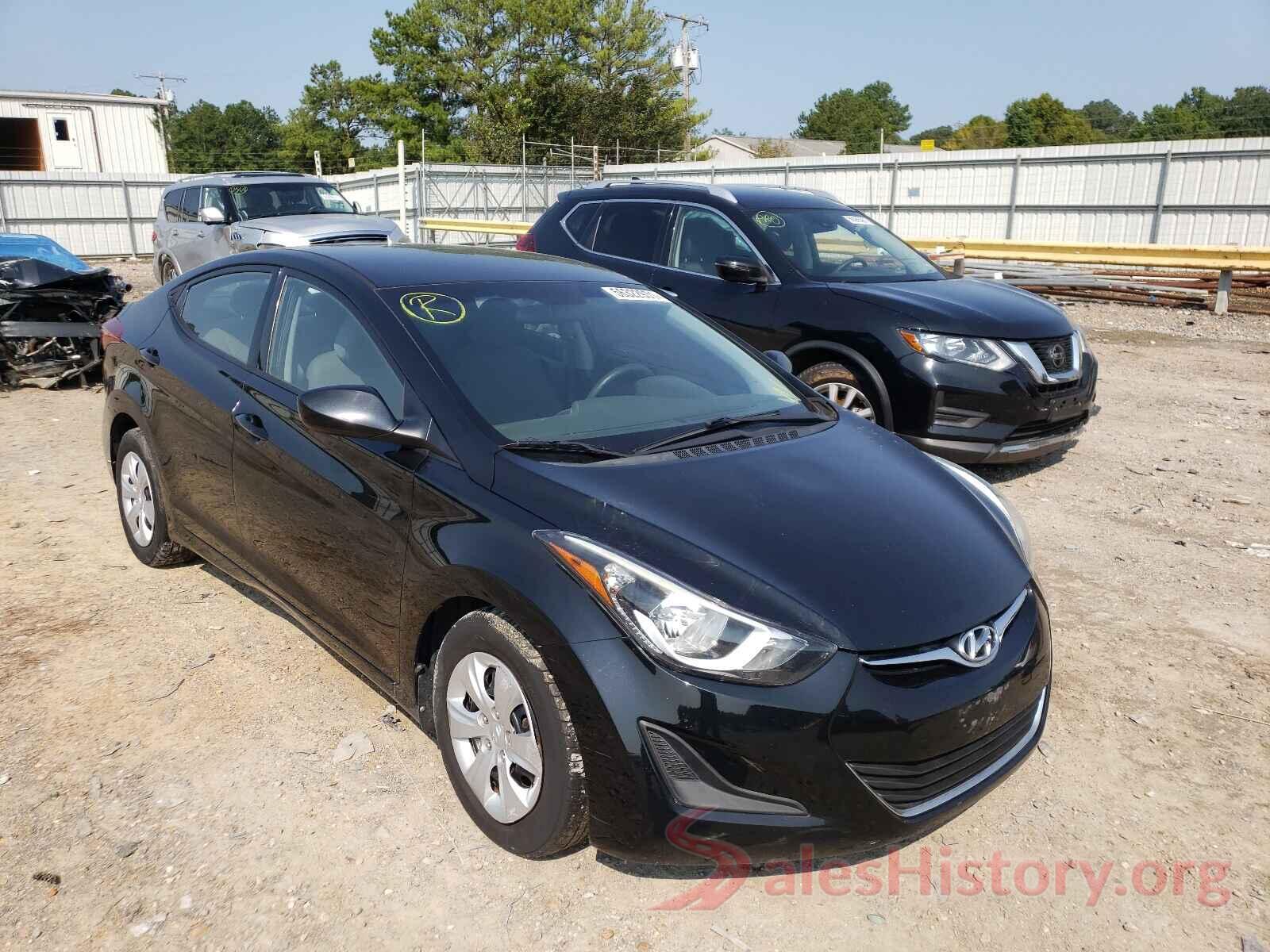 5NPDH4AE4GH763552 2016 HYUNDAI ELANTRA