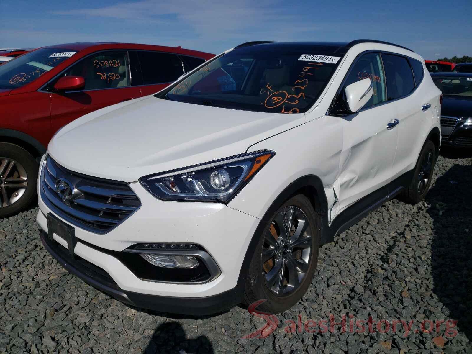 5XYZWDLA8HG485284 2017 HYUNDAI SANTA FE