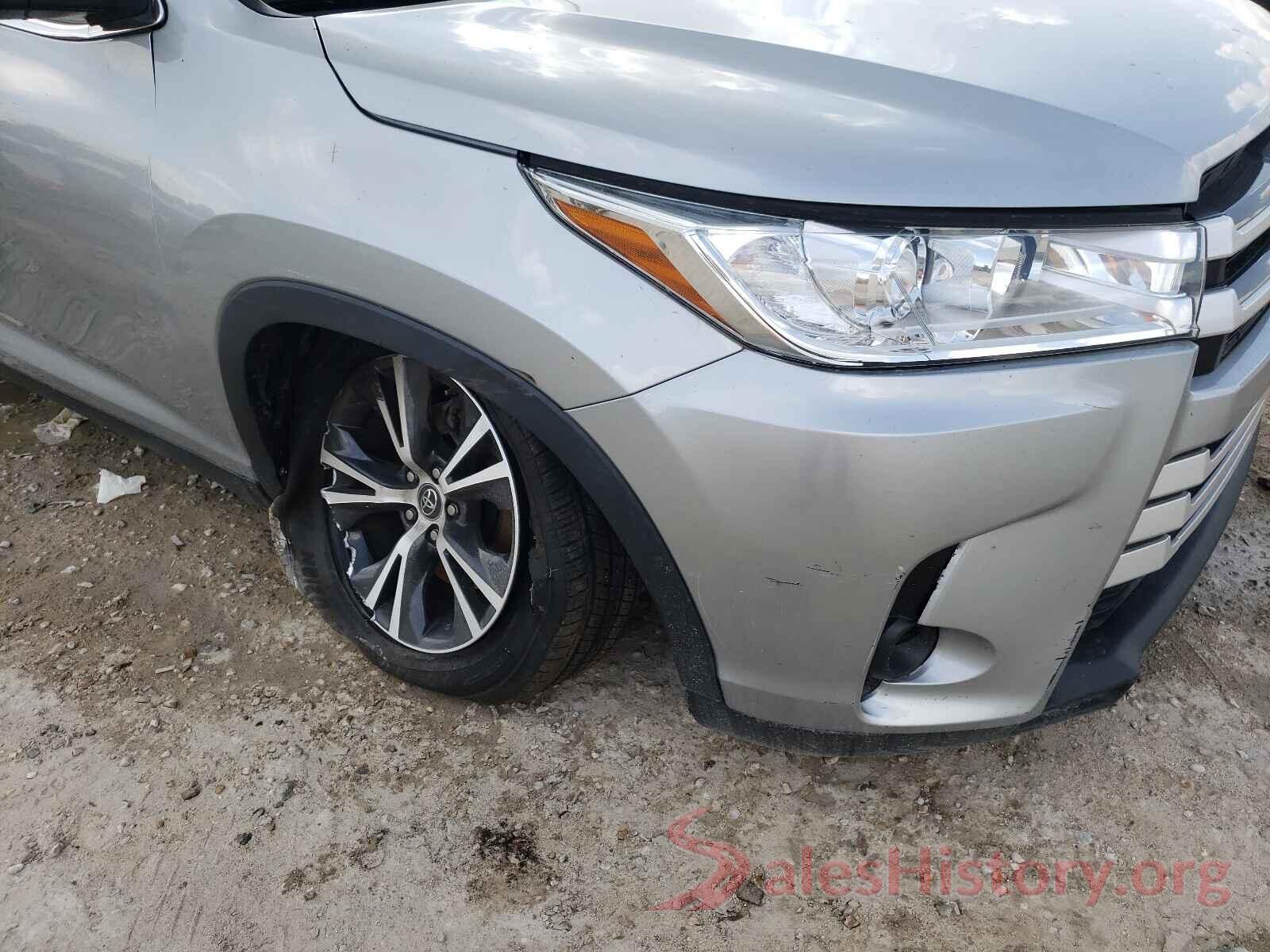 5TDZARFH7KS054188 2019 TOYOTA HIGHLANDER