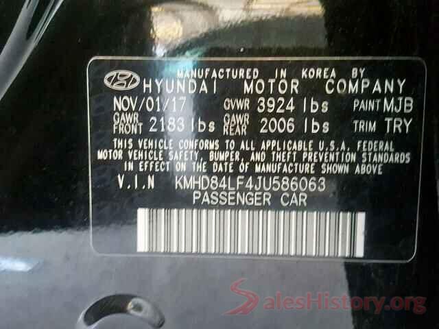 KMHD84LF4JU586063 2018 HYUNDAI ELANTRA