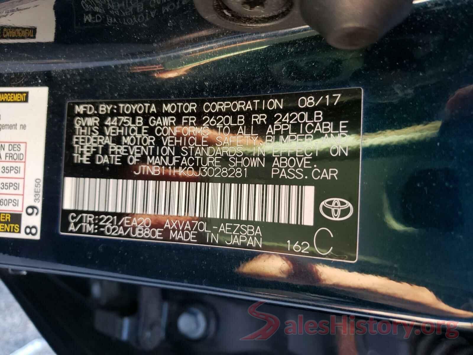 JTNB11HK0J3028281 2018 TOYOTA CAMRY