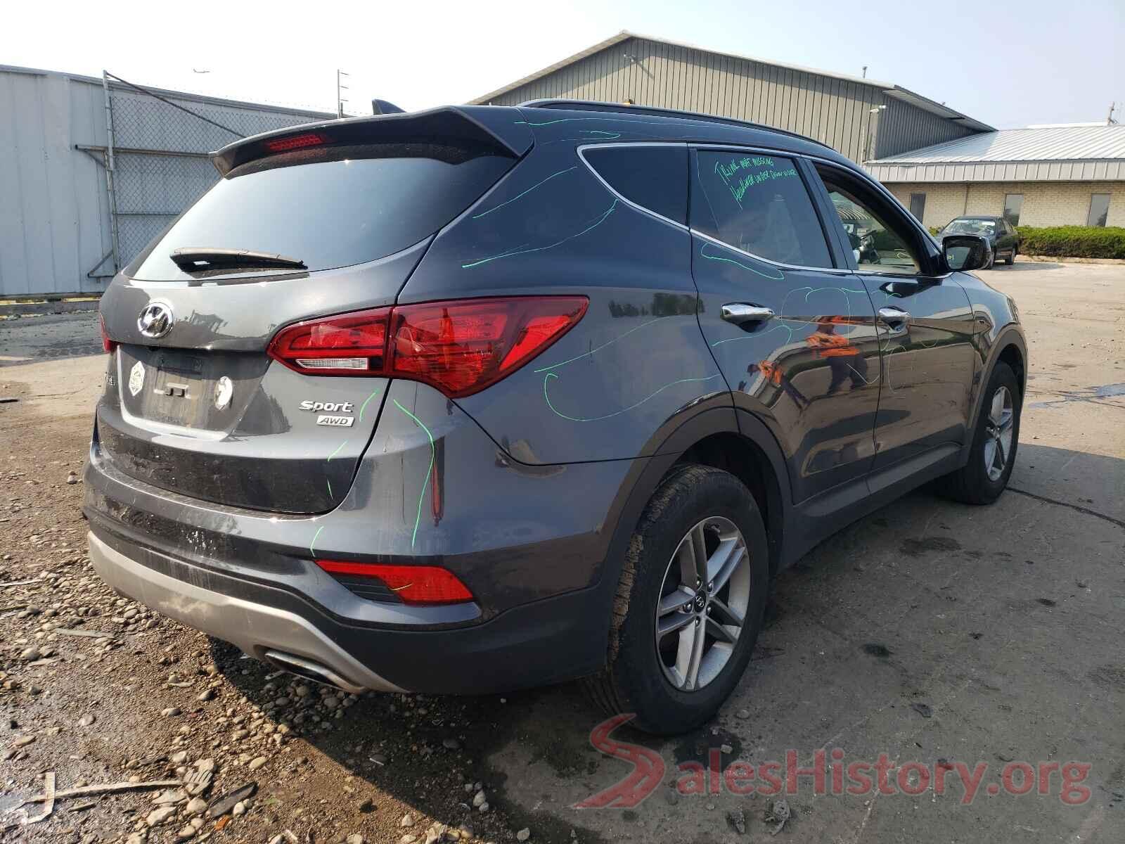 5XYZUDLB6HG459717 2017 HYUNDAI SANTA FE