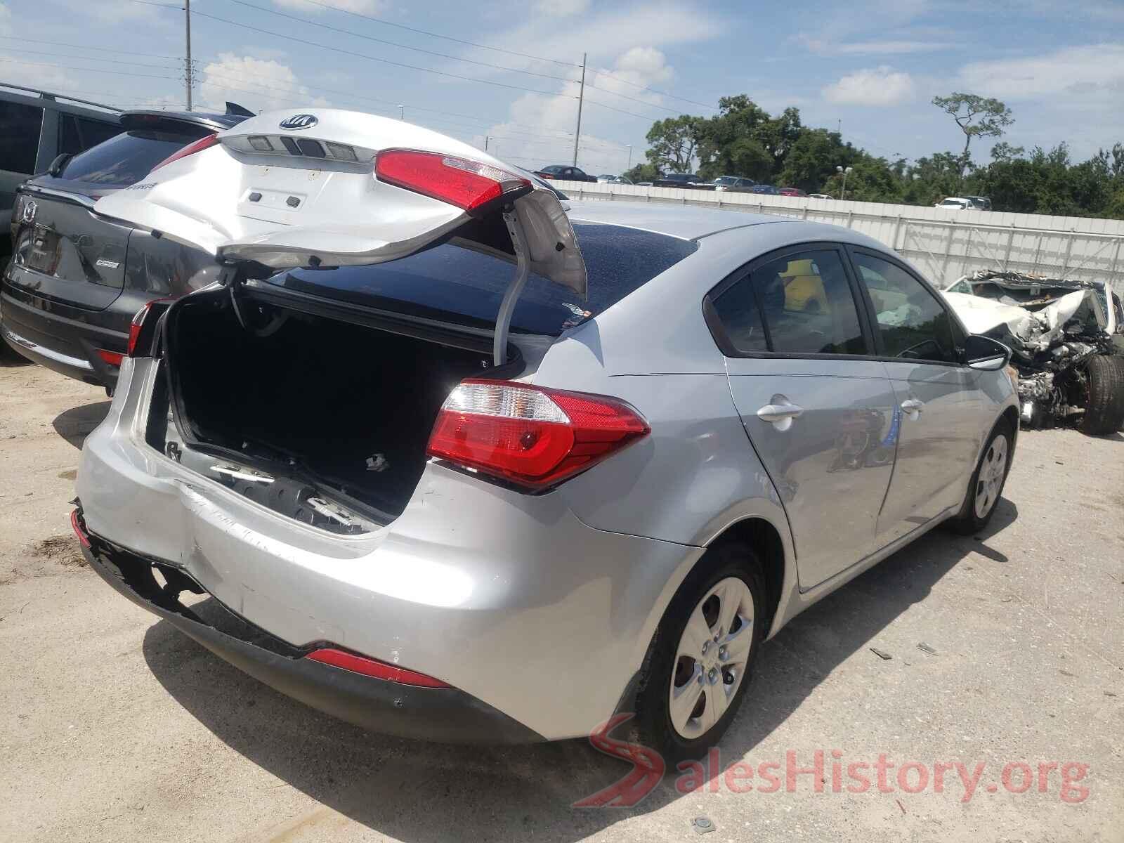 KNAFK4A6XG5533370 2016 KIA FORTE