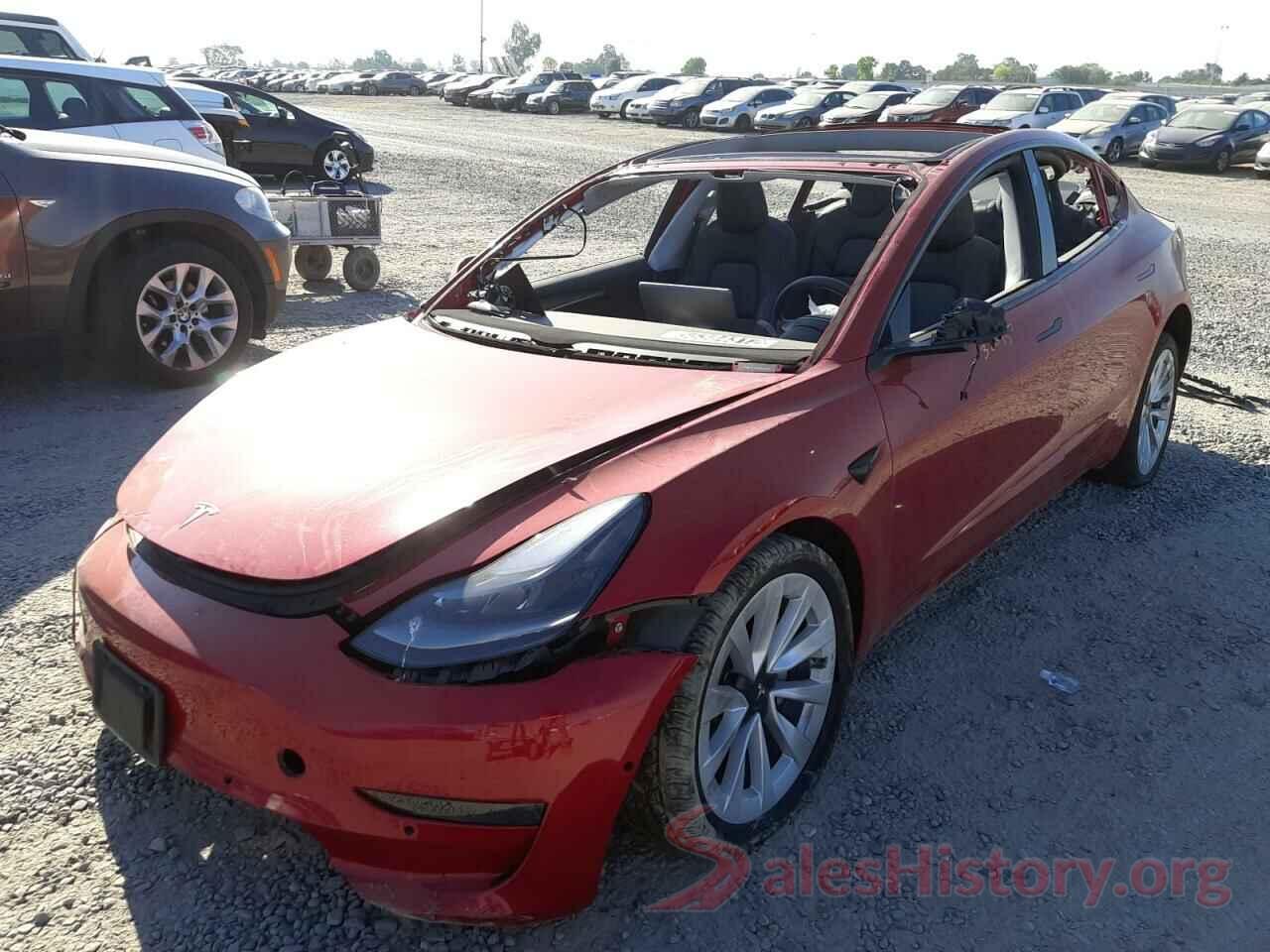 5YJ3E1EB3NF144195 2022 TESLA MODEL 3