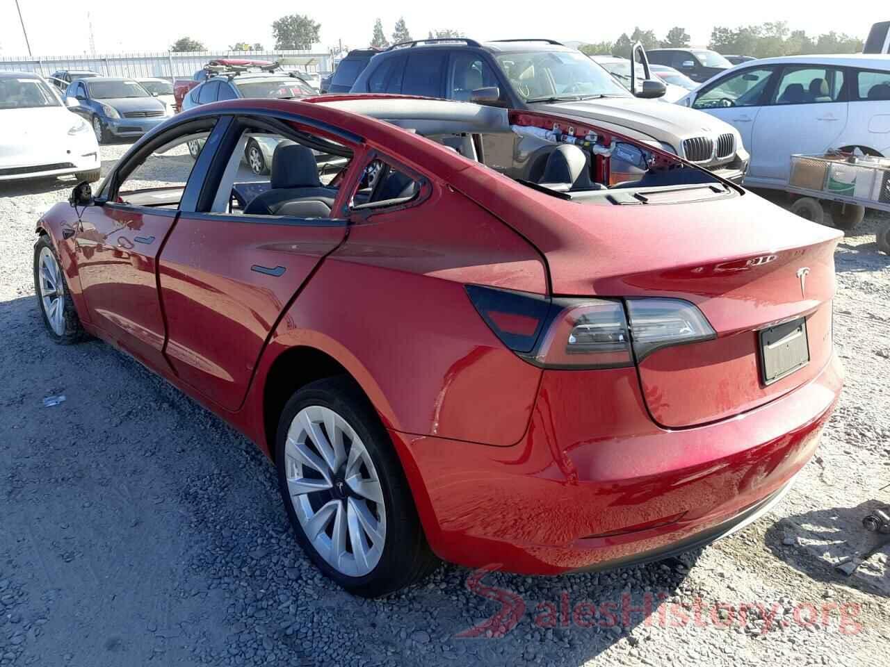 5YJ3E1EB3NF144195 2022 TESLA MODEL 3