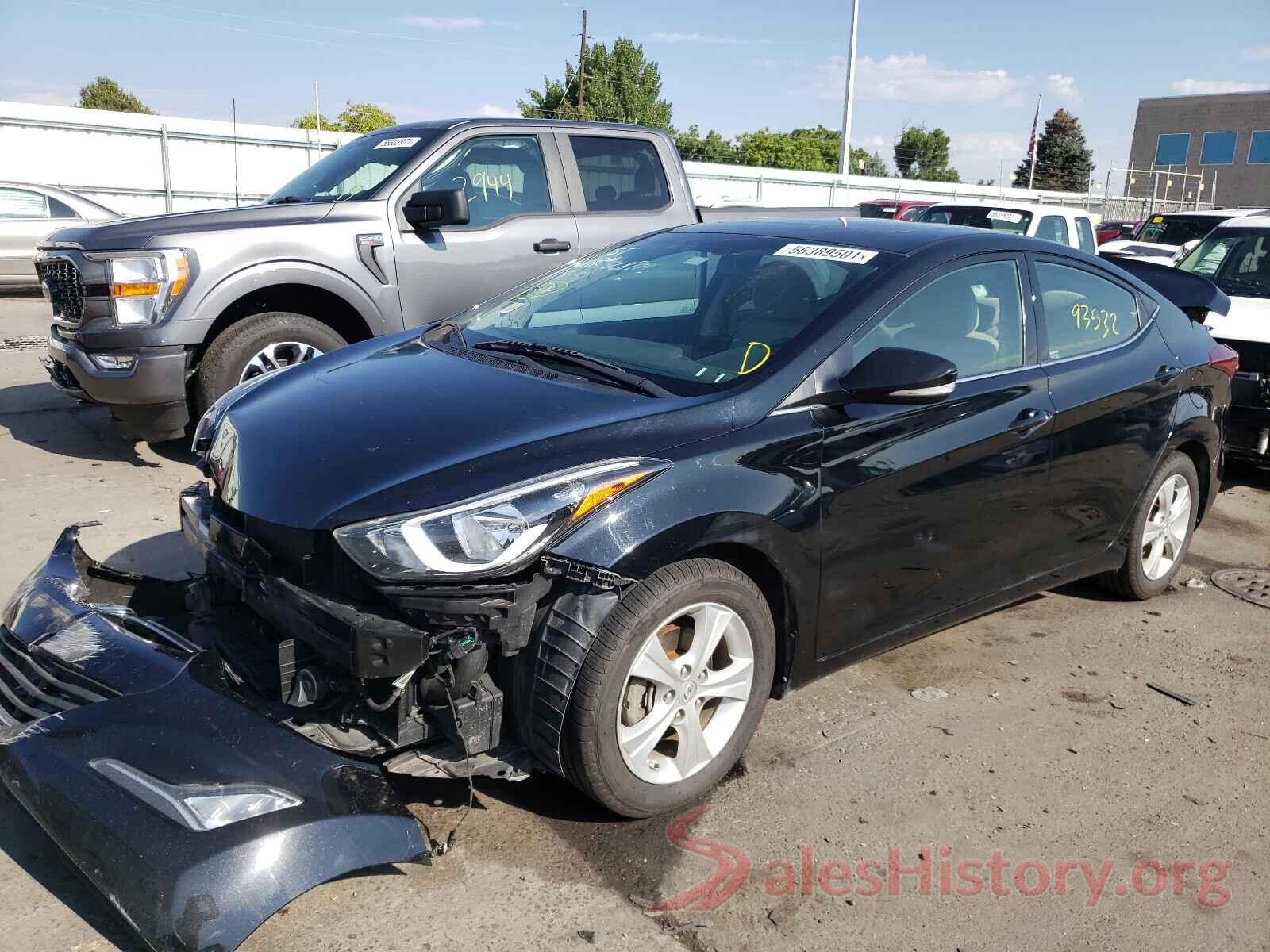 5NPDH4AE5GH671365 2016 HYUNDAI ELANTRA