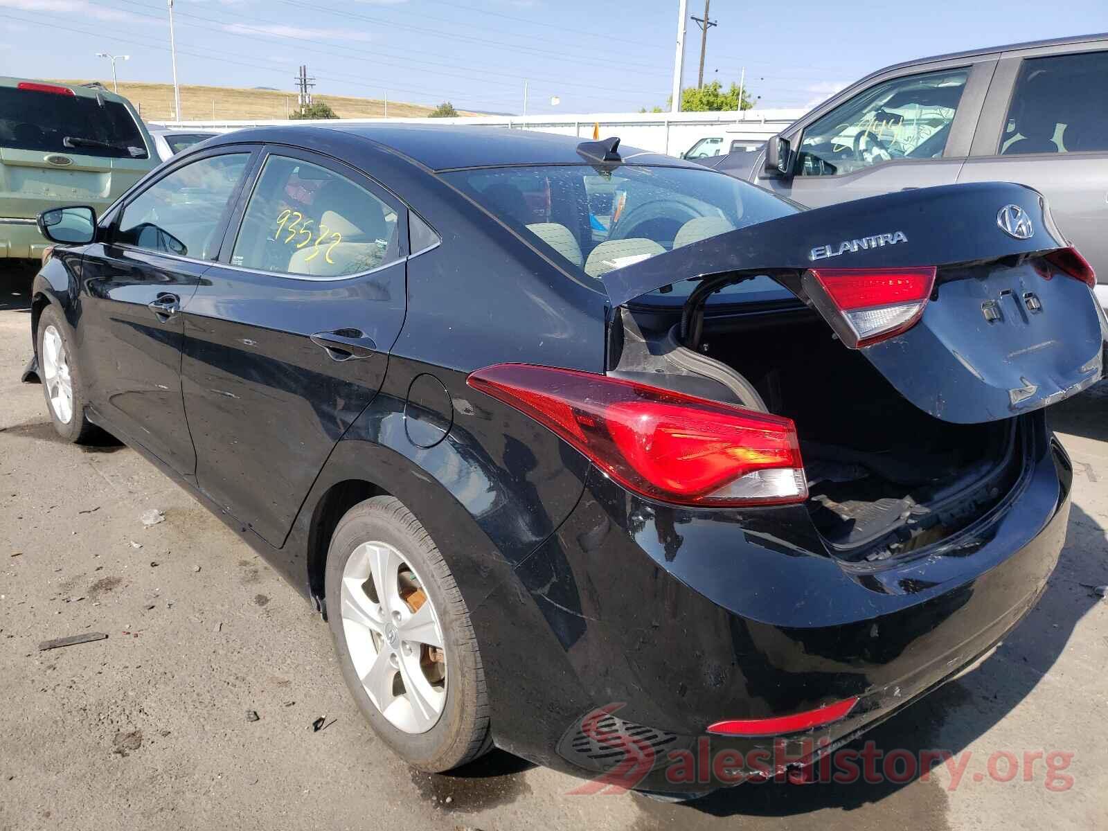 5NPDH4AE5GH671365 2016 HYUNDAI ELANTRA