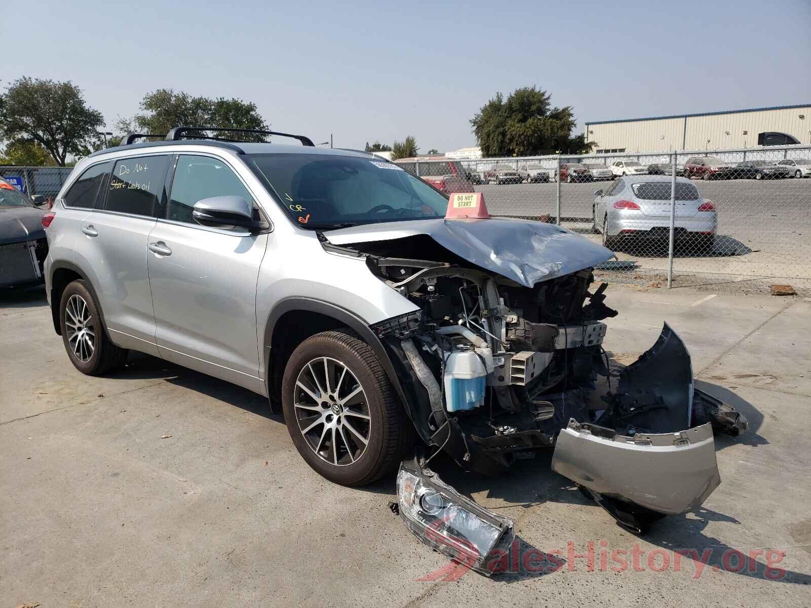 5TDJZRFH7HS357809 2017 TOYOTA HIGHLANDER