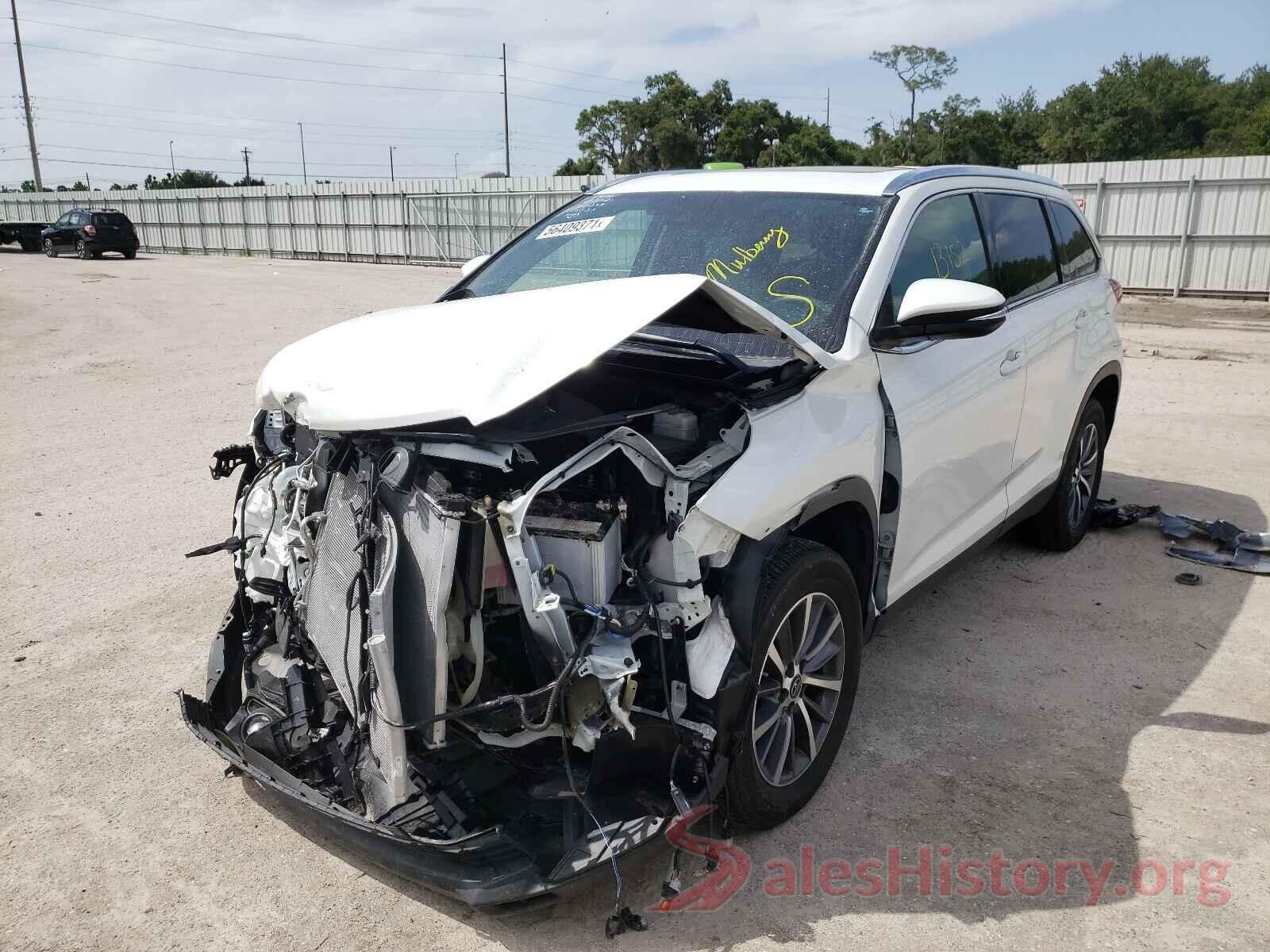 5TDKZRFH9KS340196 2019 TOYOTA HIGHLANDER