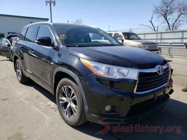 5TDJKRFHXGS332678 2016 TOYOTA HIGHLANDER