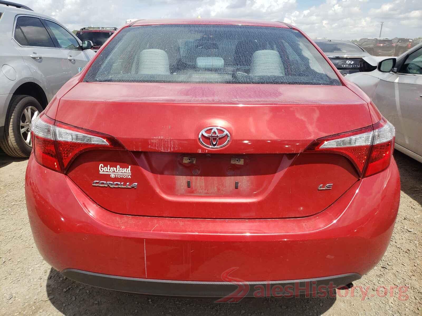 5YFBURHE1GP561082 2016 TOYOTA COROLLA