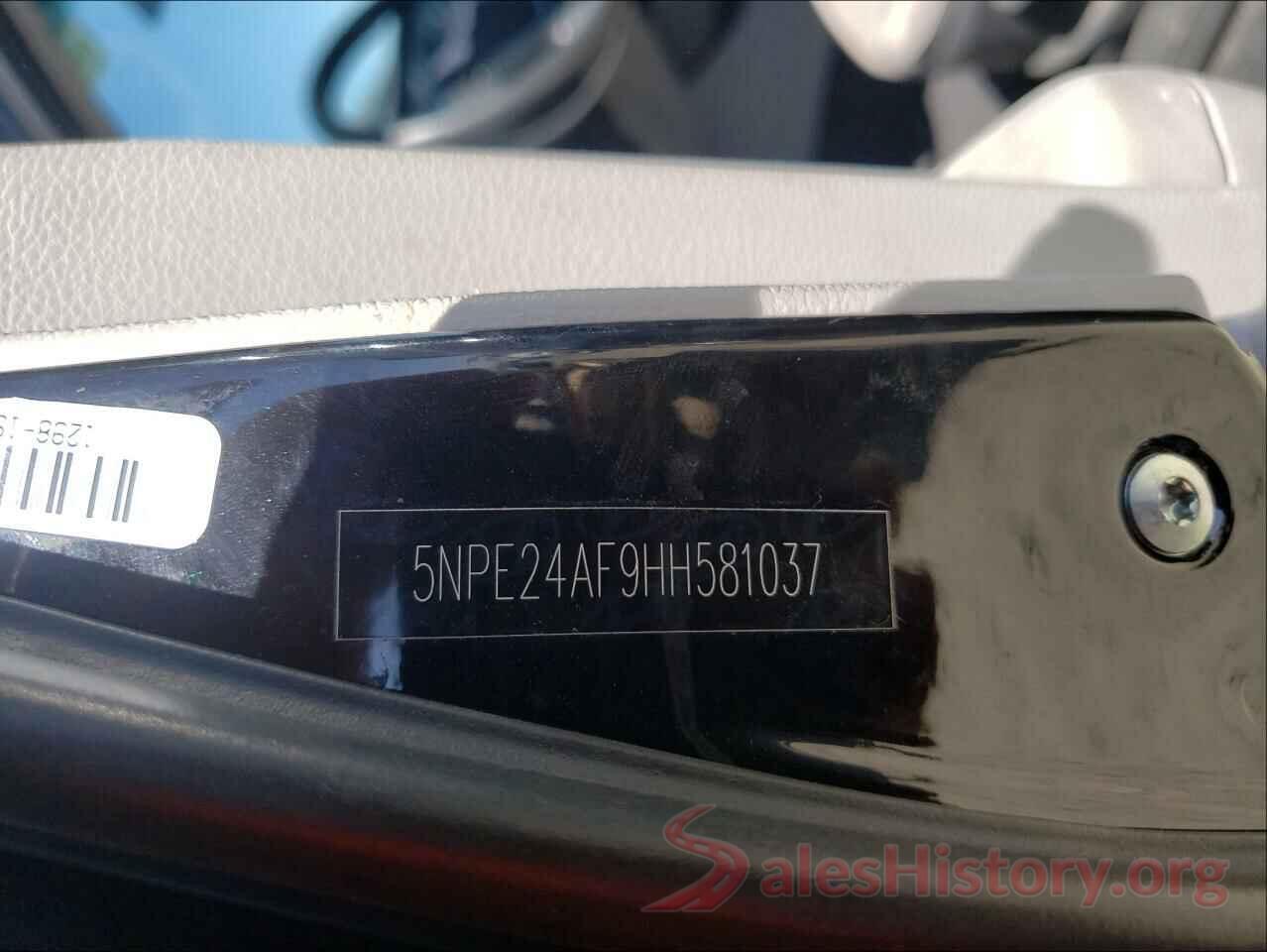 5NPE24AF9HH581037 2017 HYUNDAI SONATA