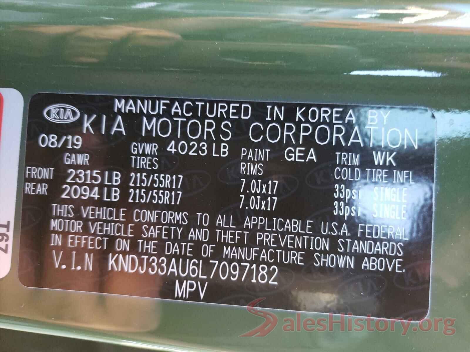 KNDJ33AU6L7097182 2020 KIA SOUL