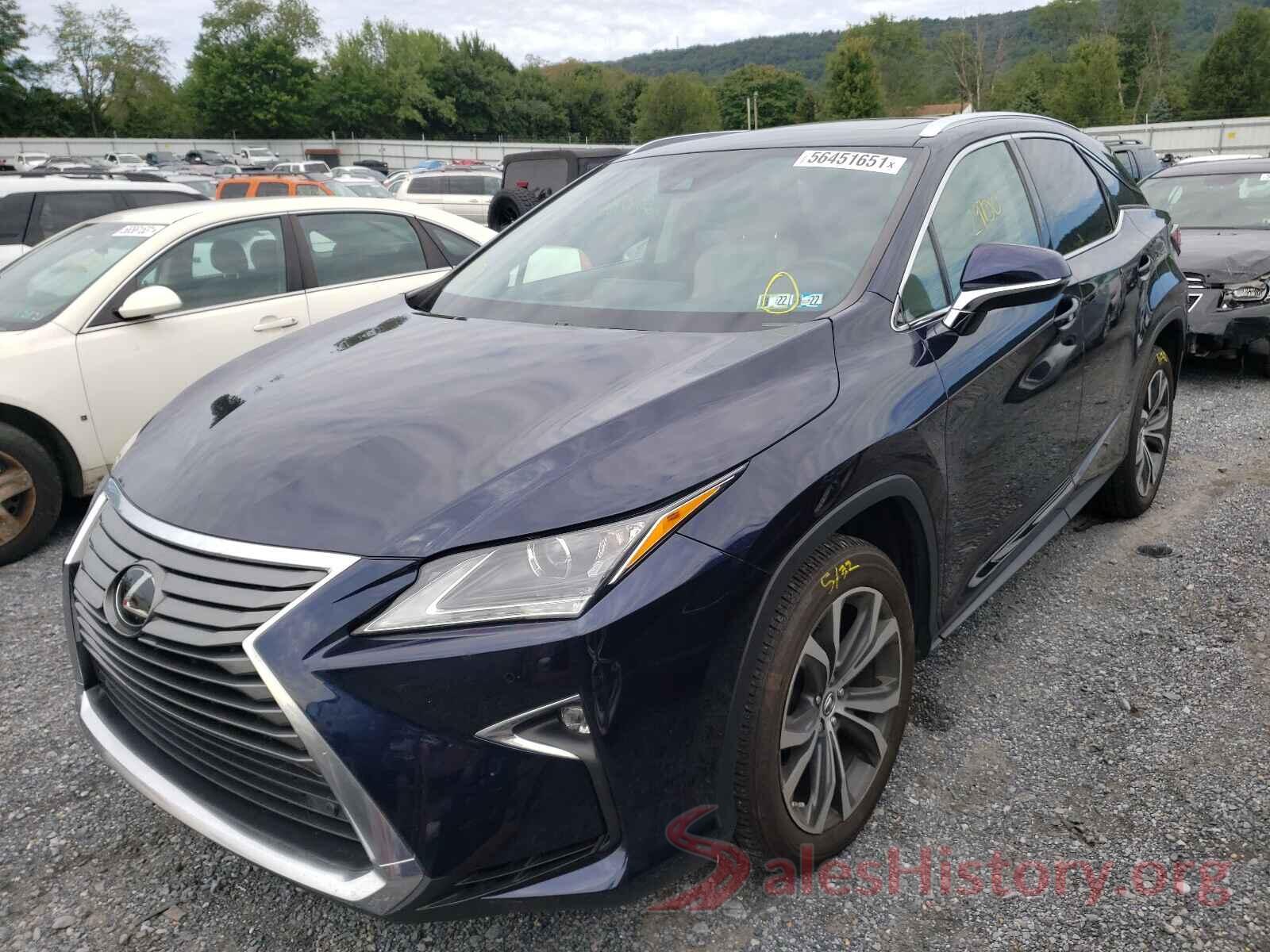 2T2BZMCAXKC201192 2019 LEXUS RX350