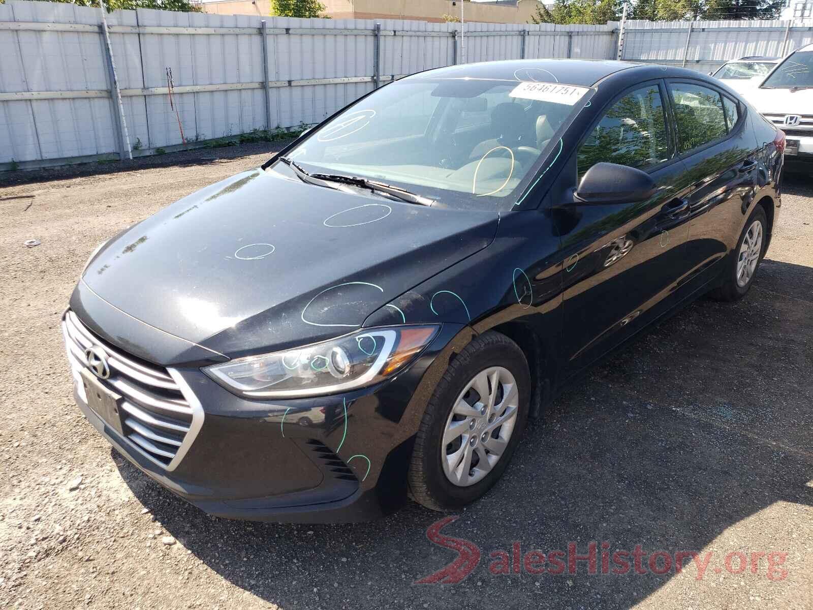 5NPD74LF7HH162310 2017 HYUNDAI ELANTRA