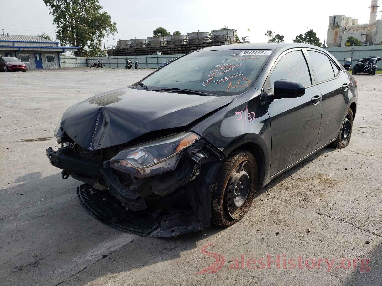 5YFBURHE8GP393456 2016 TOYOTA COROLLA