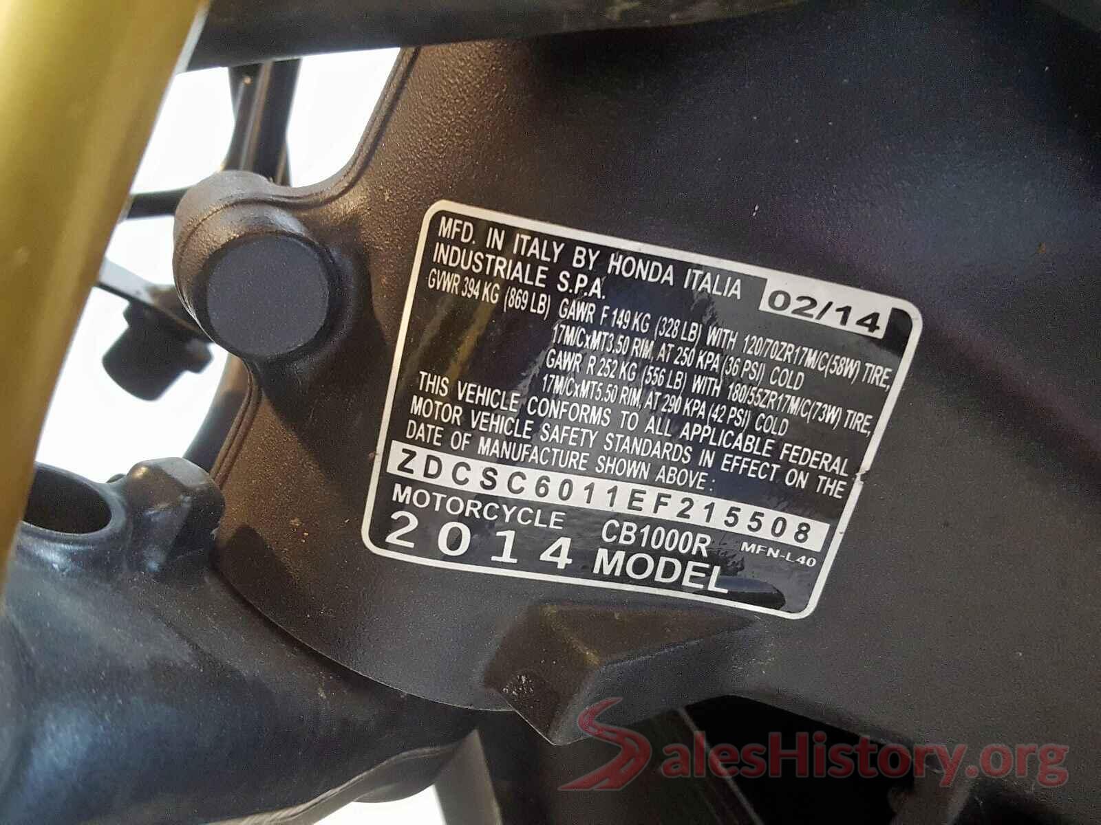 ZDCSC6011EF215508 2014 HONDA CB CYCLE